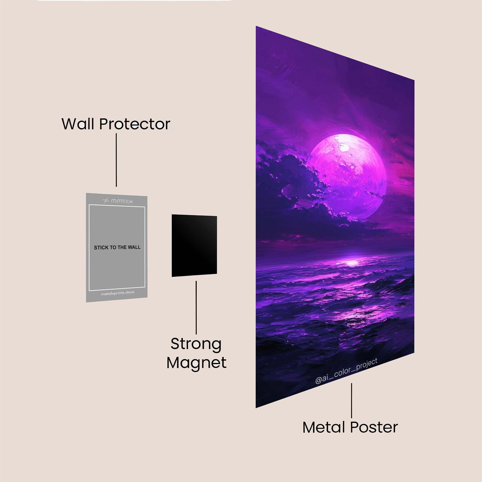 YinYang Blossoms Safe Wall Magnetic / M