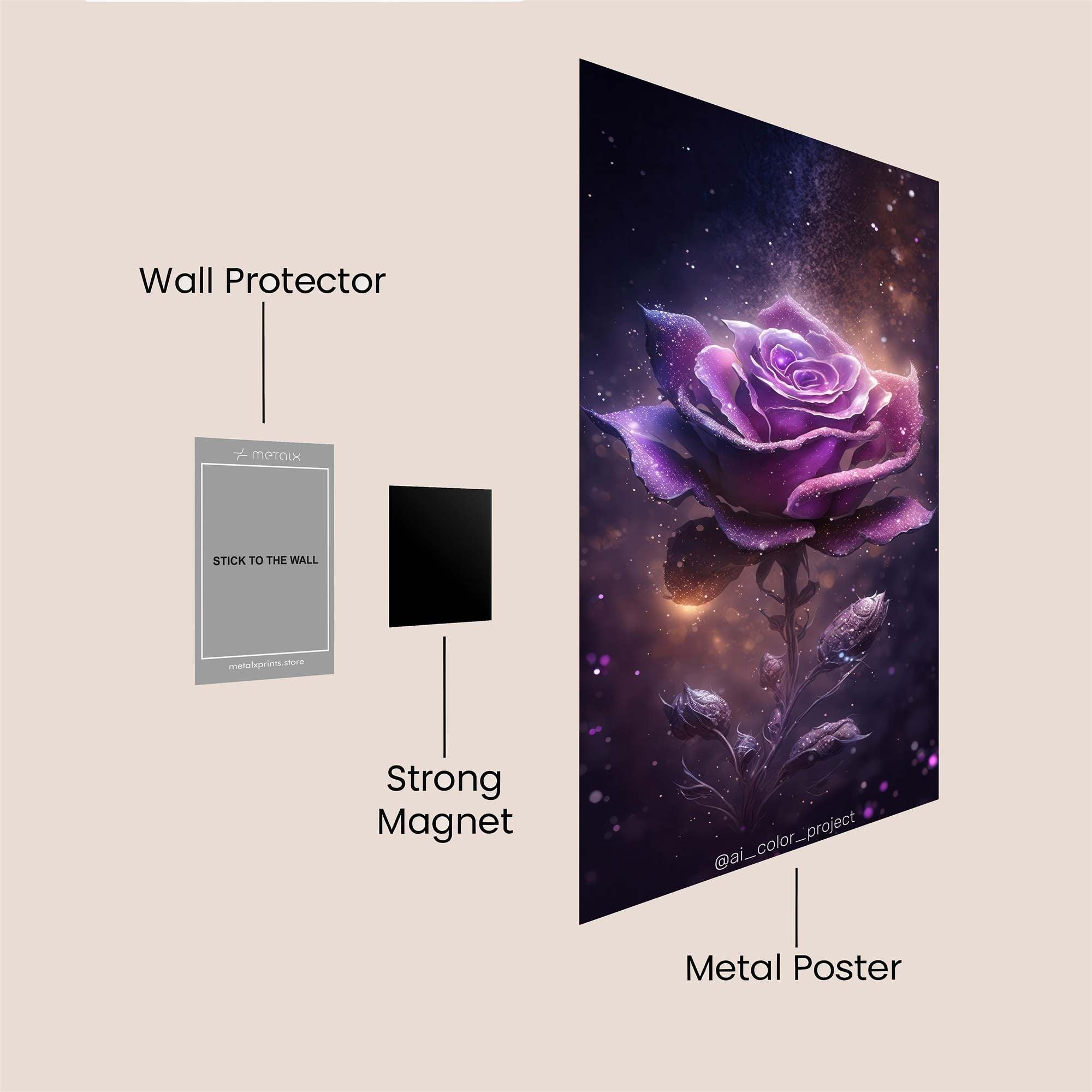 Galactic Ecstasy Safe Wall Magnetic / M