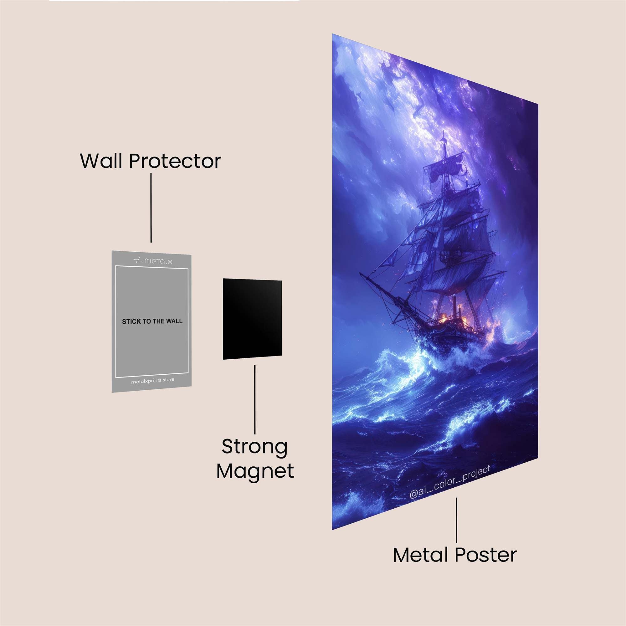 Nebula Whirl Safe Wall Magnetic / M