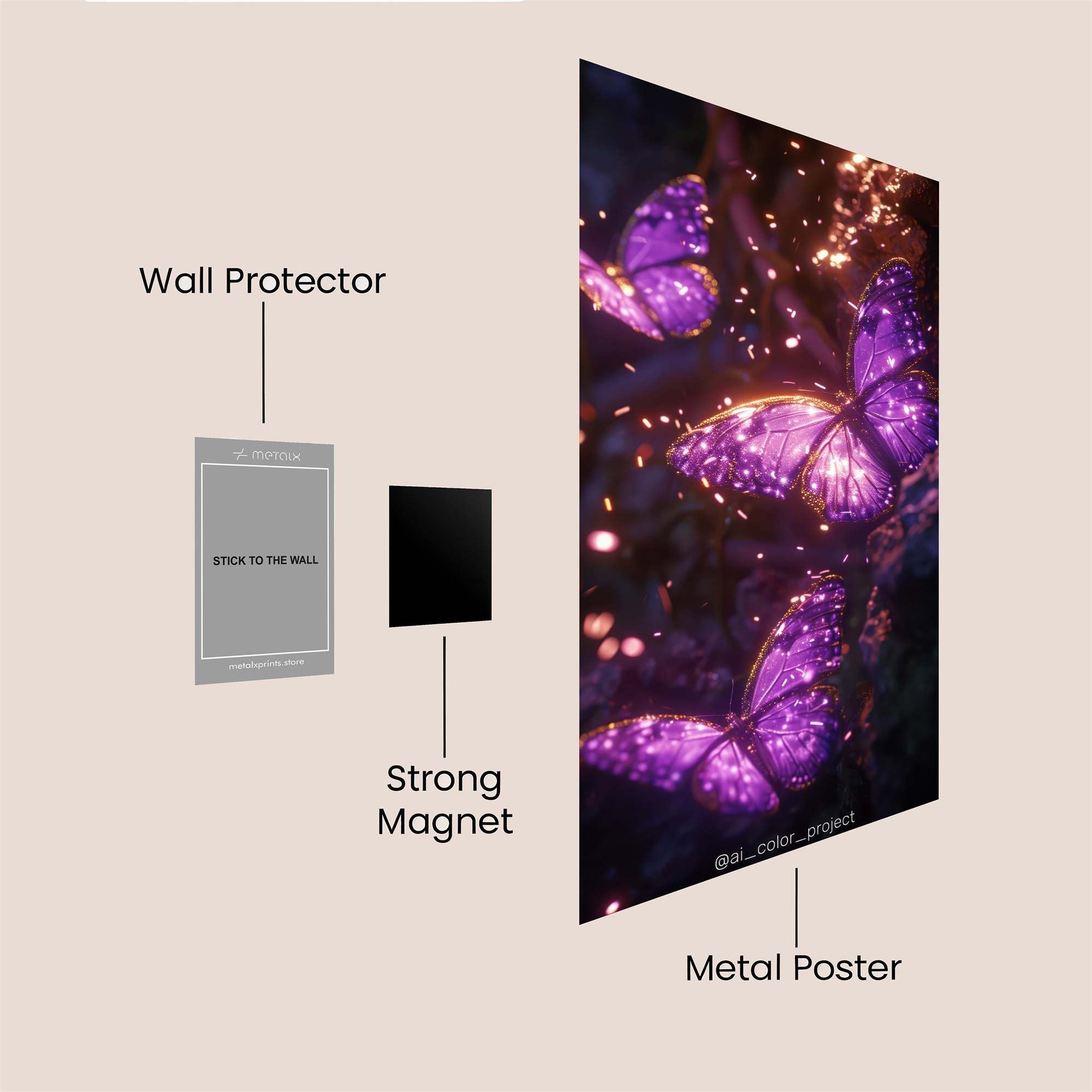 Angel Ascends Safe Wall Magnetic / M