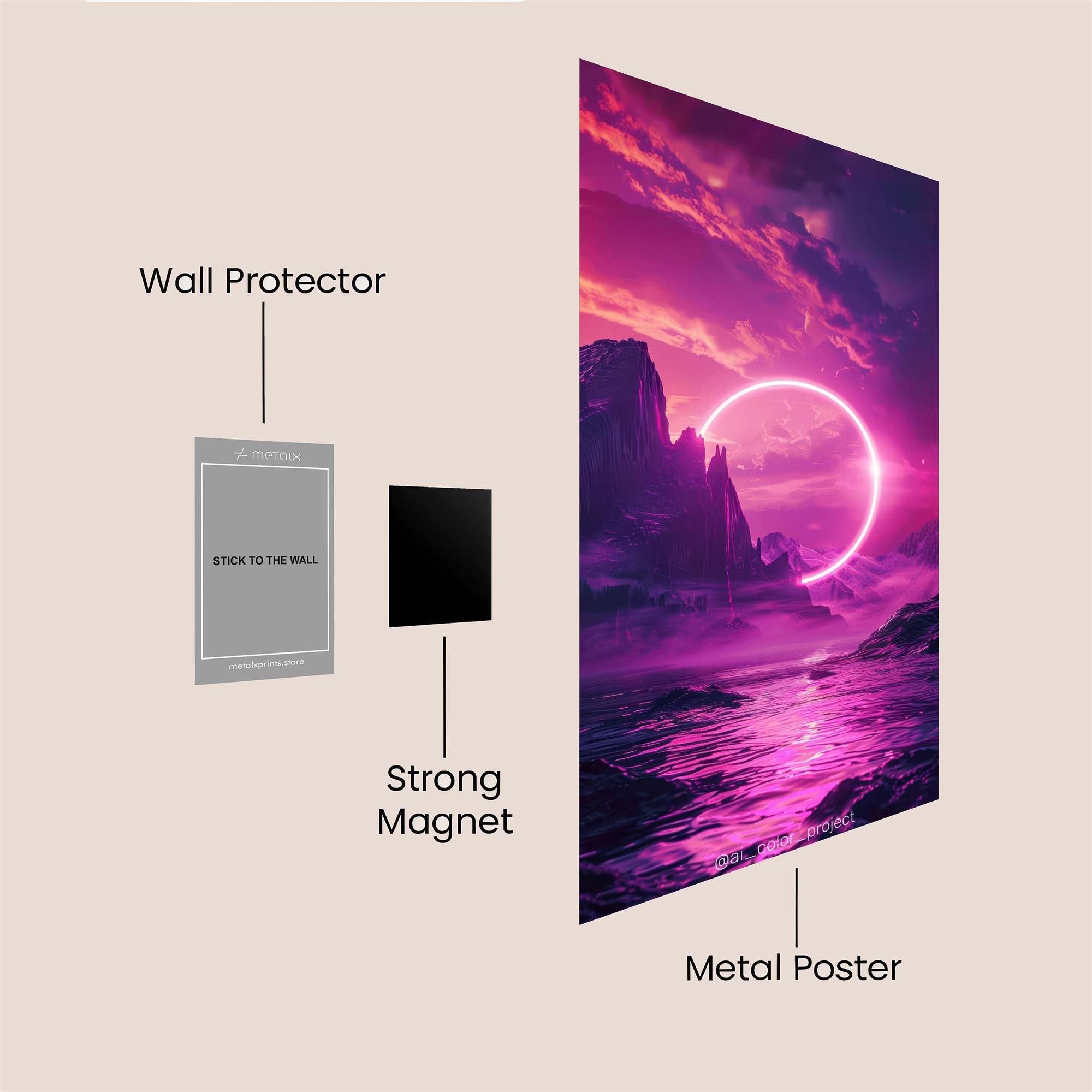 PhoenixSerenity Safe Wall Magnetic / M