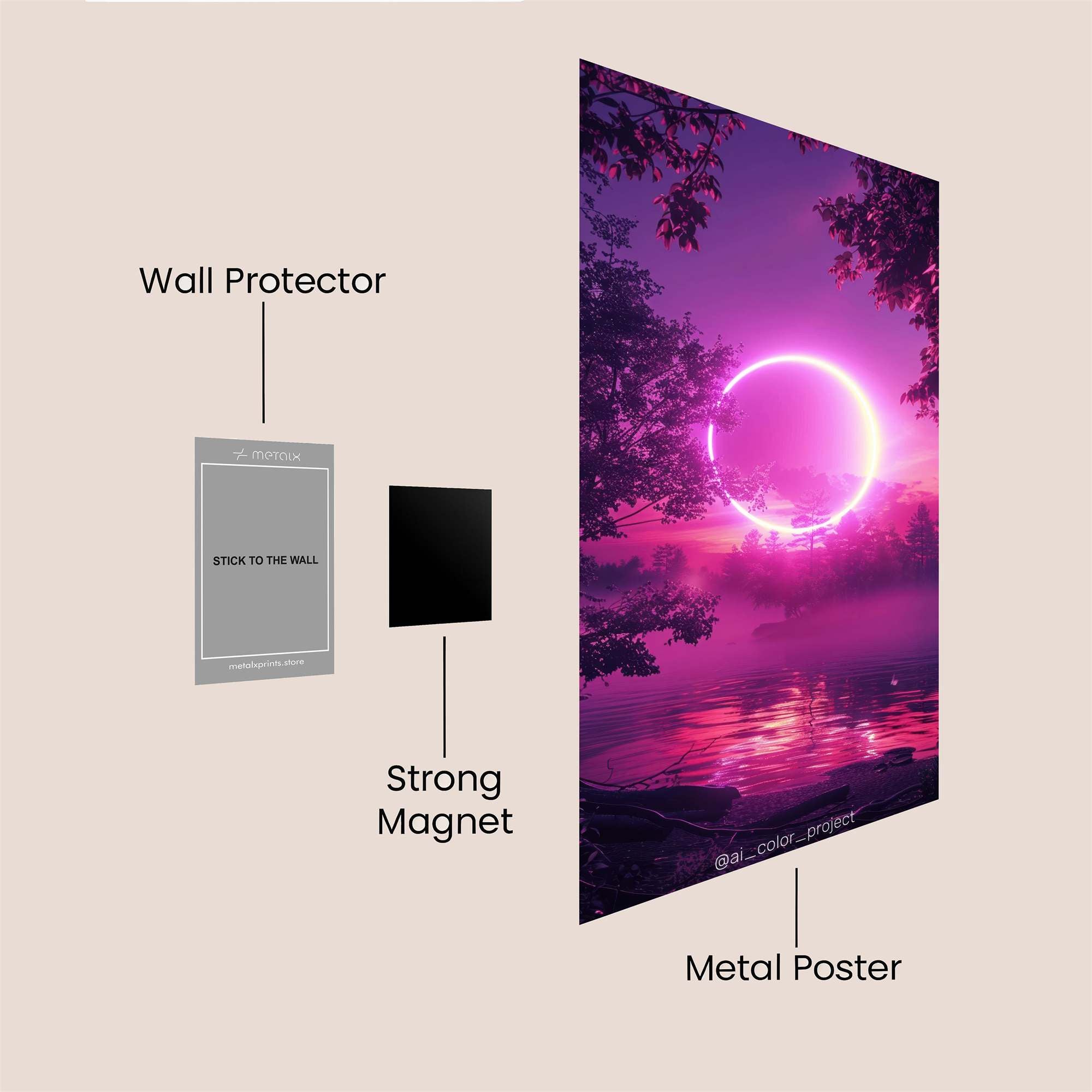 Volcano Dream Safe Wall Magnetic / M