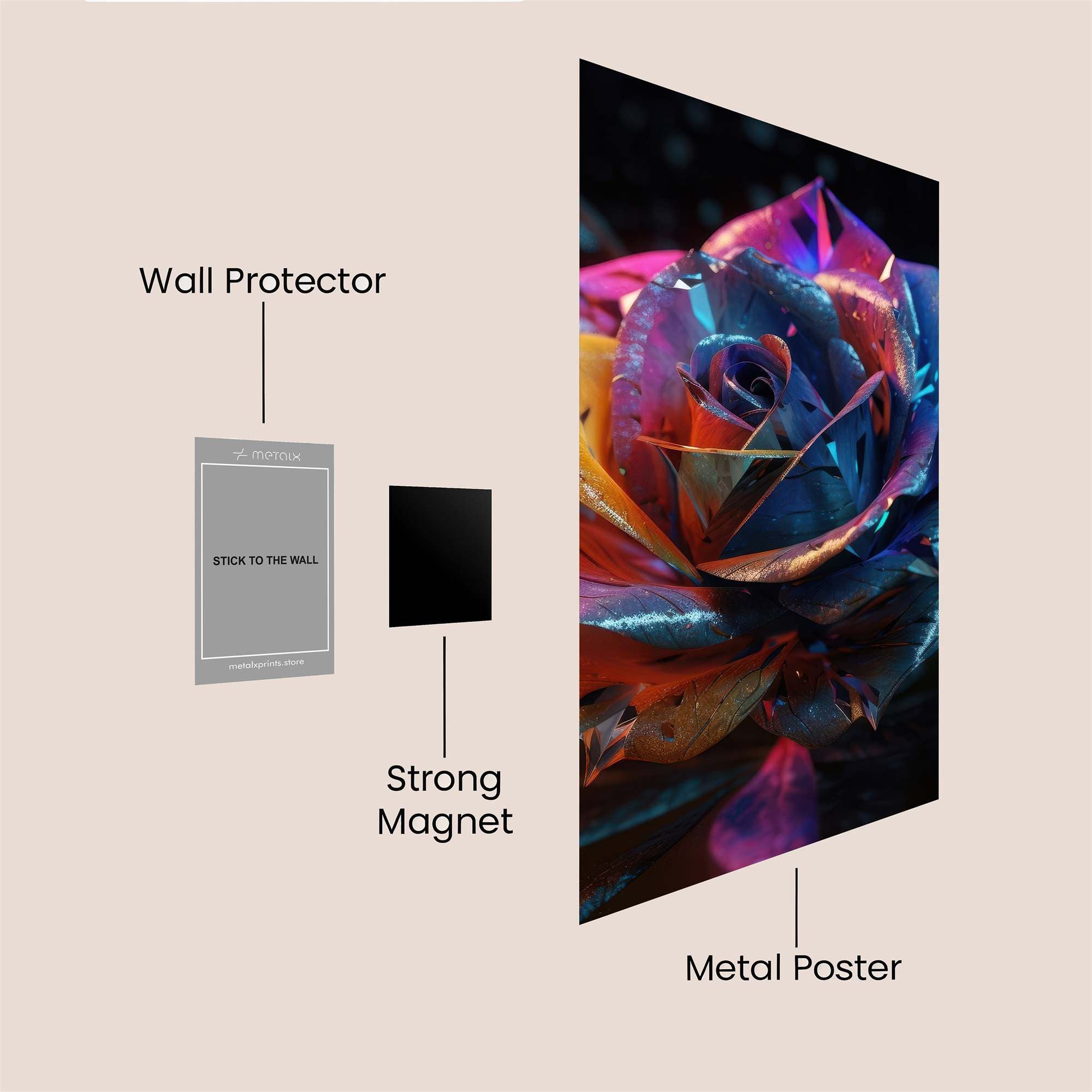 Lion Blaze Safe Wall Magnetic / M