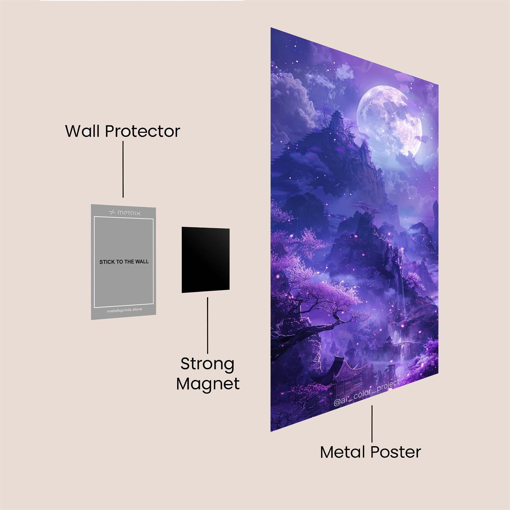 Cosmic Serenity Safe Wall Magnetic / M