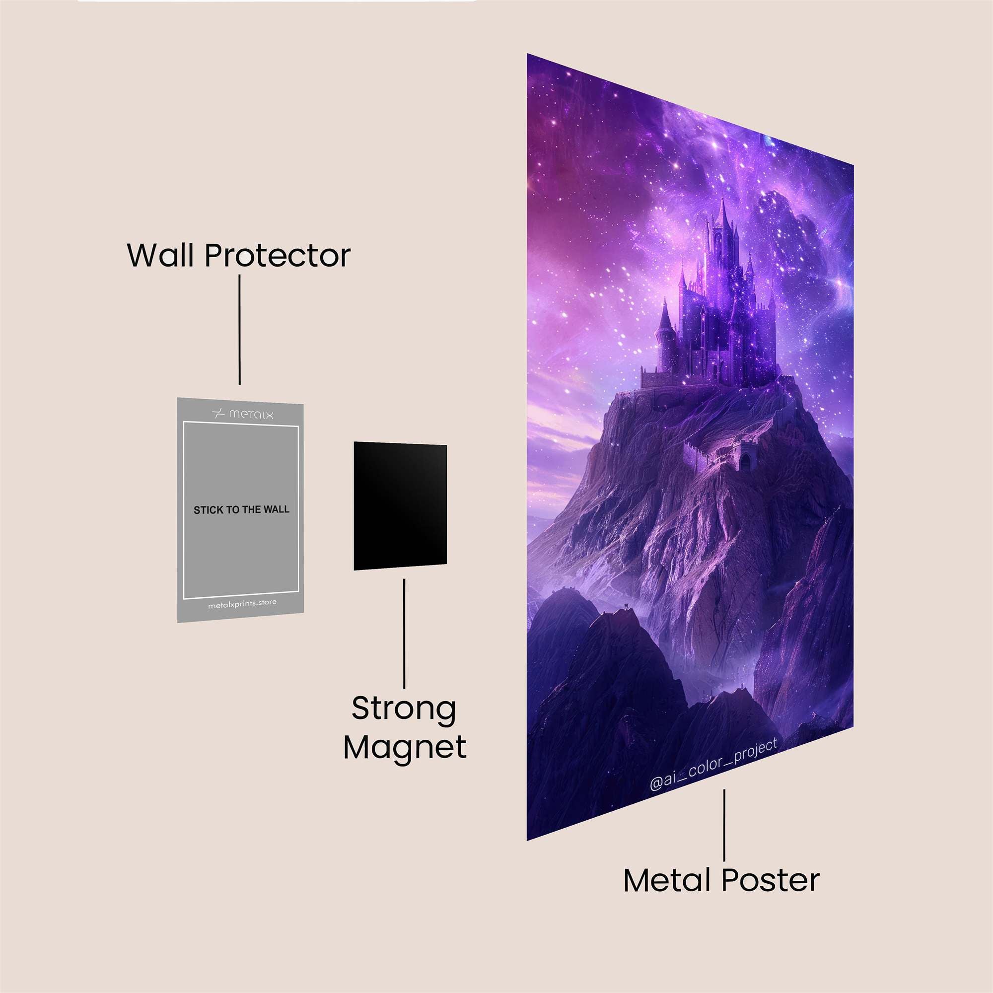 Peacocks Harmony Safe Wall Magnetic / M