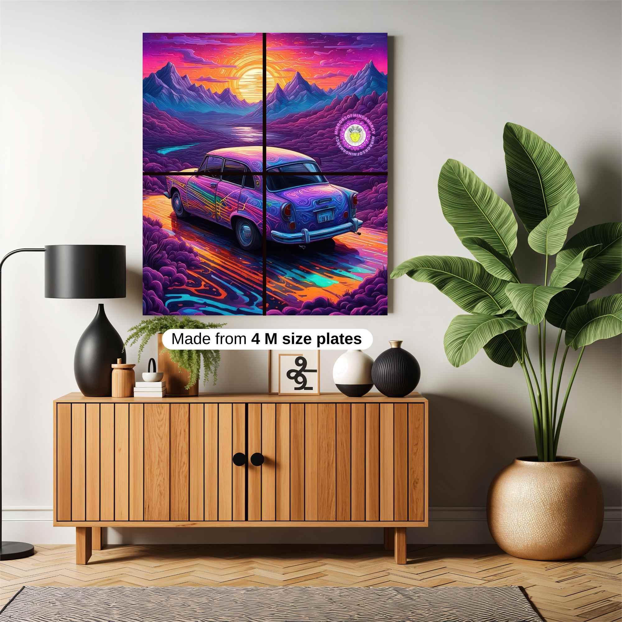 Elephants Harmony Safe Wall Magnetic / M