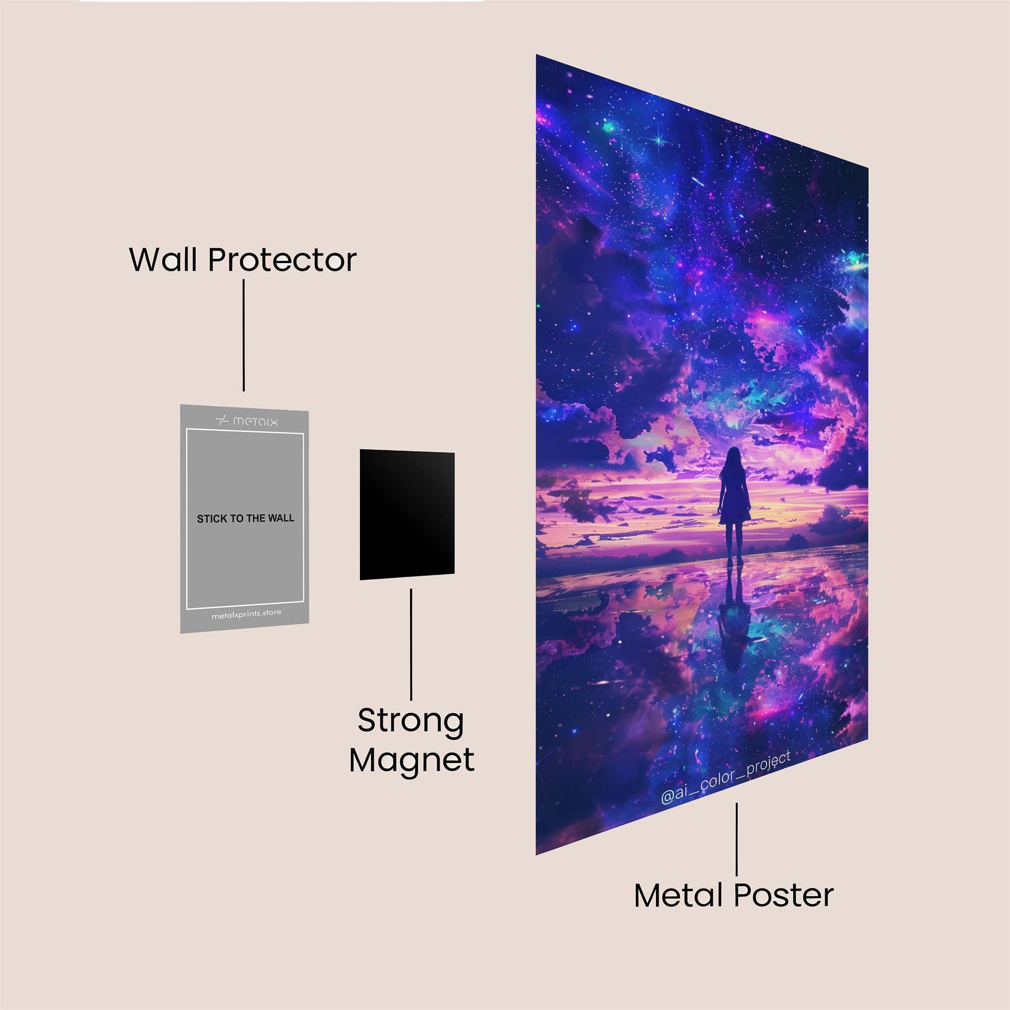 Leopard Blaze Safe Wall Magnetic / M