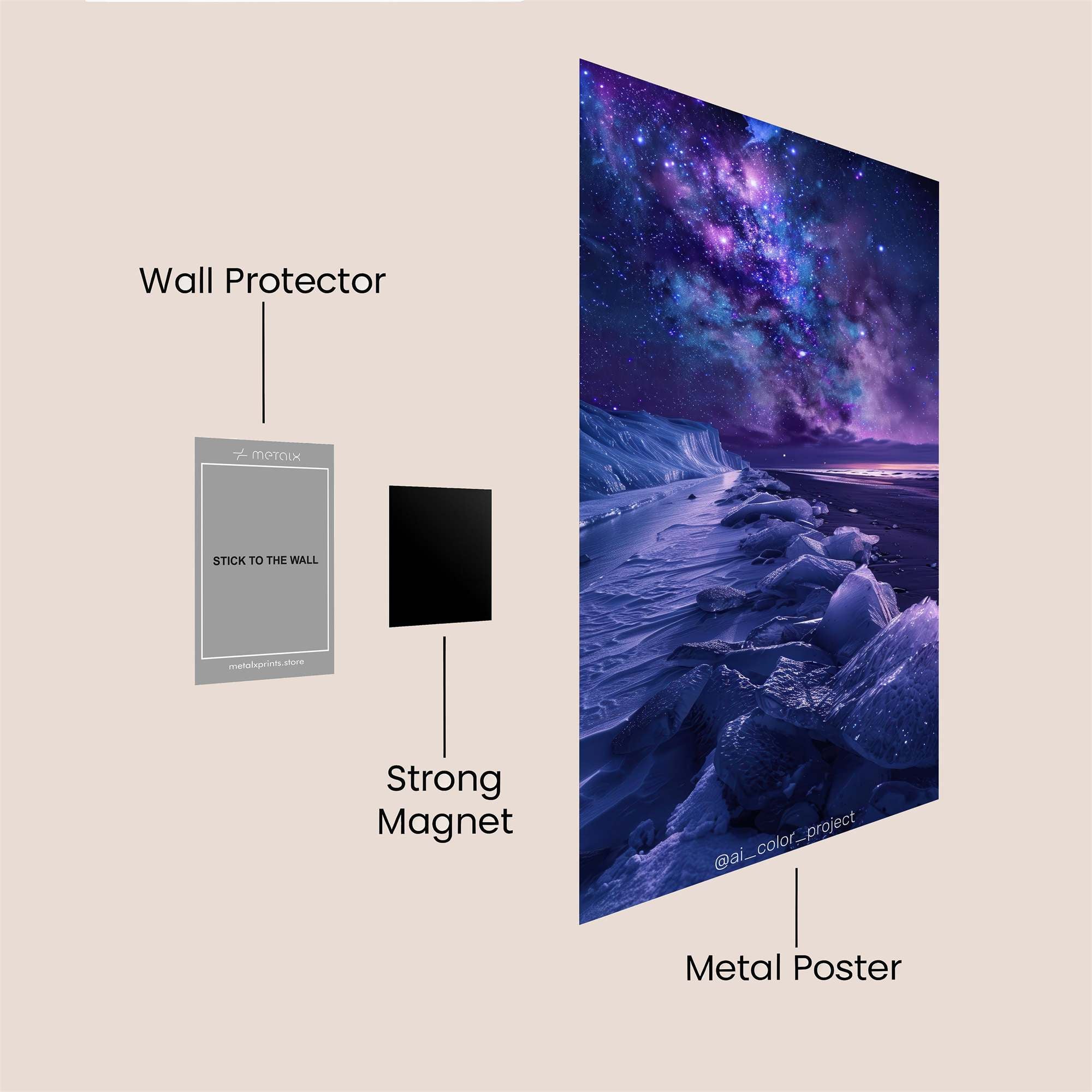 Golden Majesty Safe Wall Magnetic / M