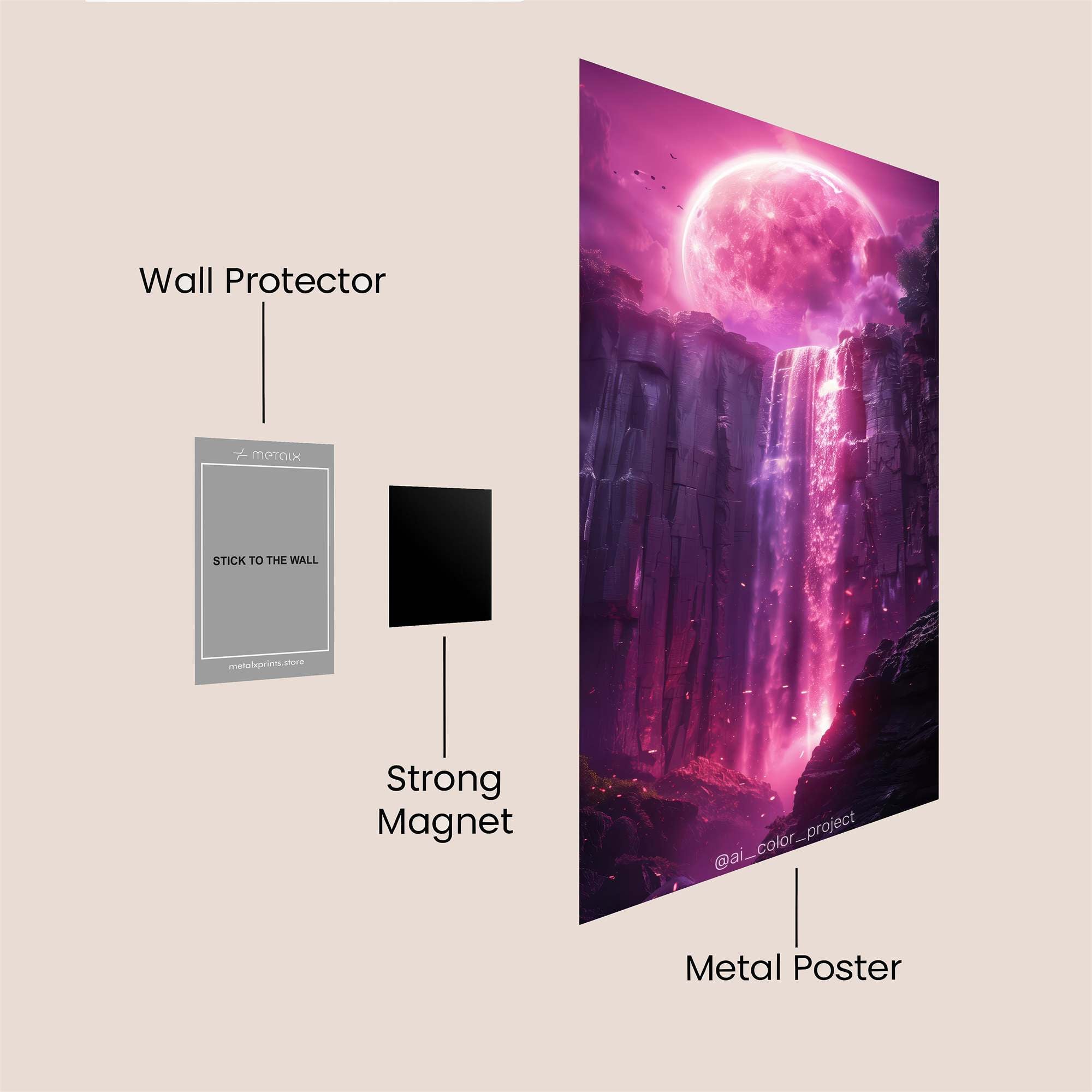 Crystal Serenity Safe Wall Magnetic / M