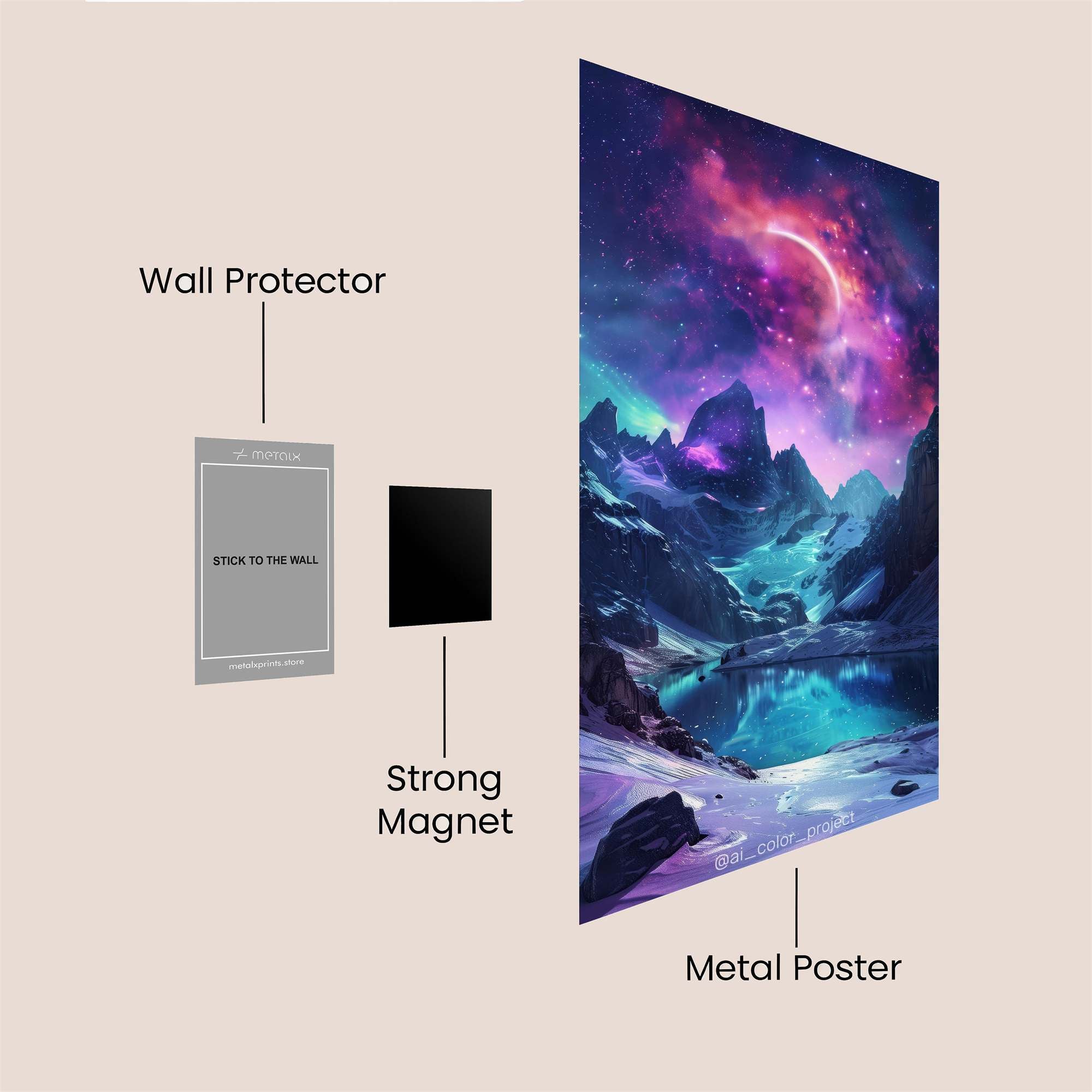 Nestling Glow Safe Wall Magnetic / M