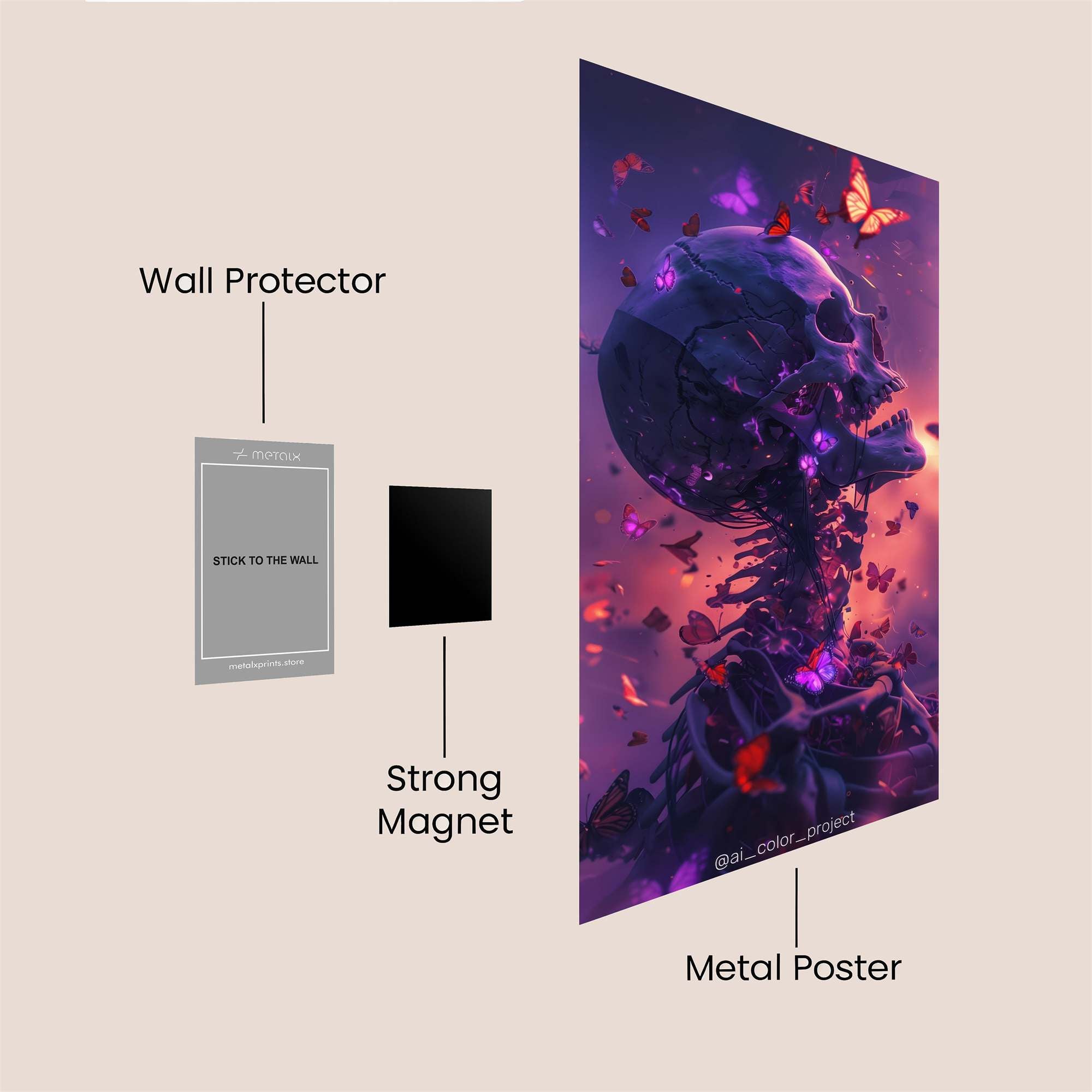 Fledgling Radiance Safe Wall Magnetic / M