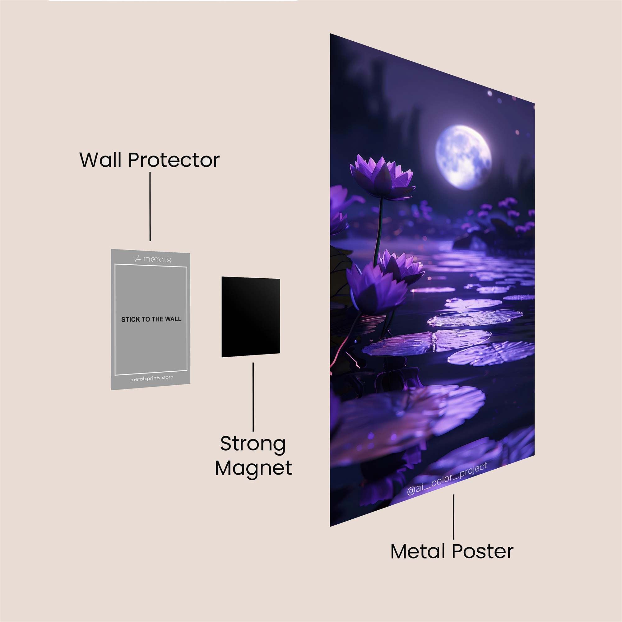 Bamboo Serenity Safe Wall Magnetic / M