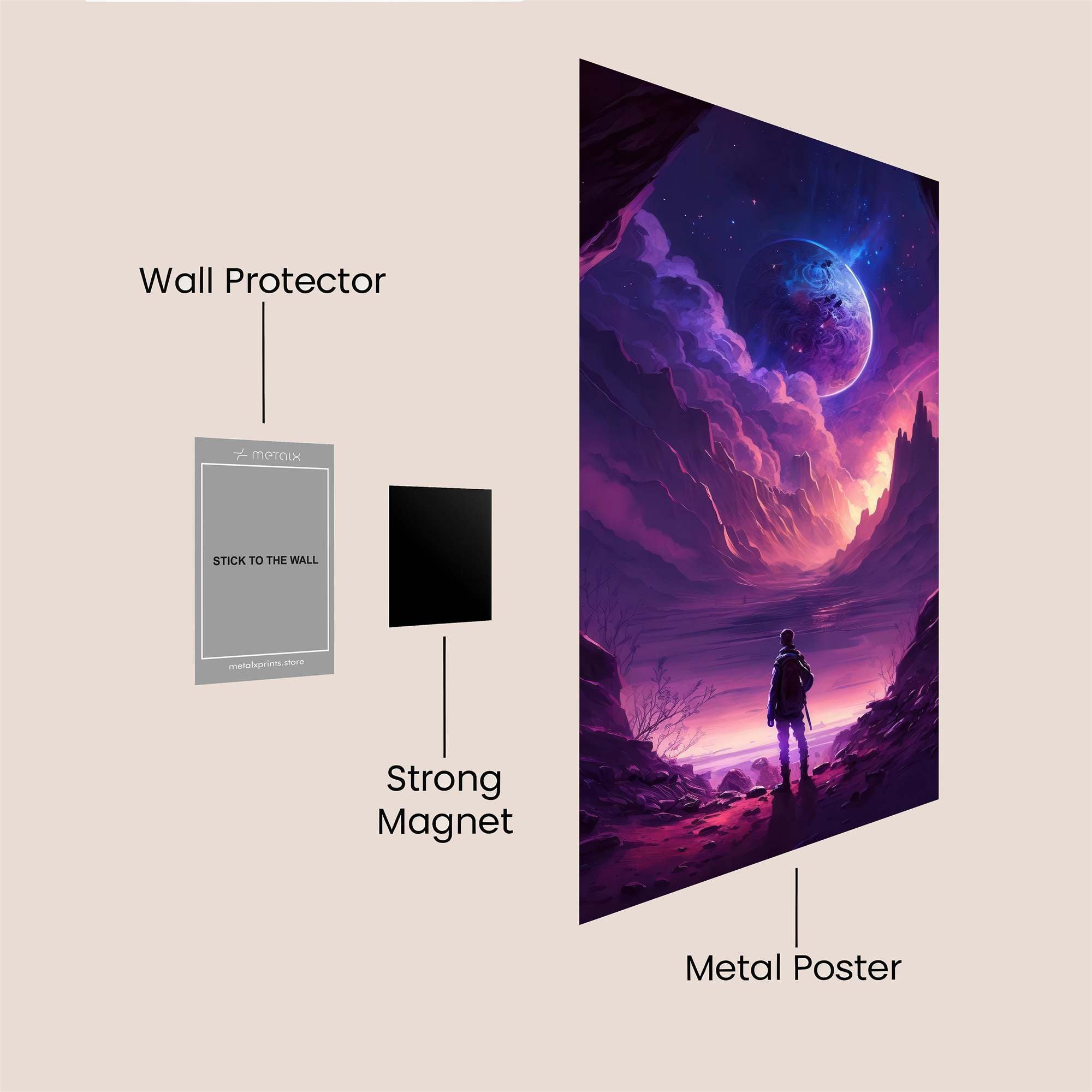 Panda Serenity Safe Wall Magnetic / M