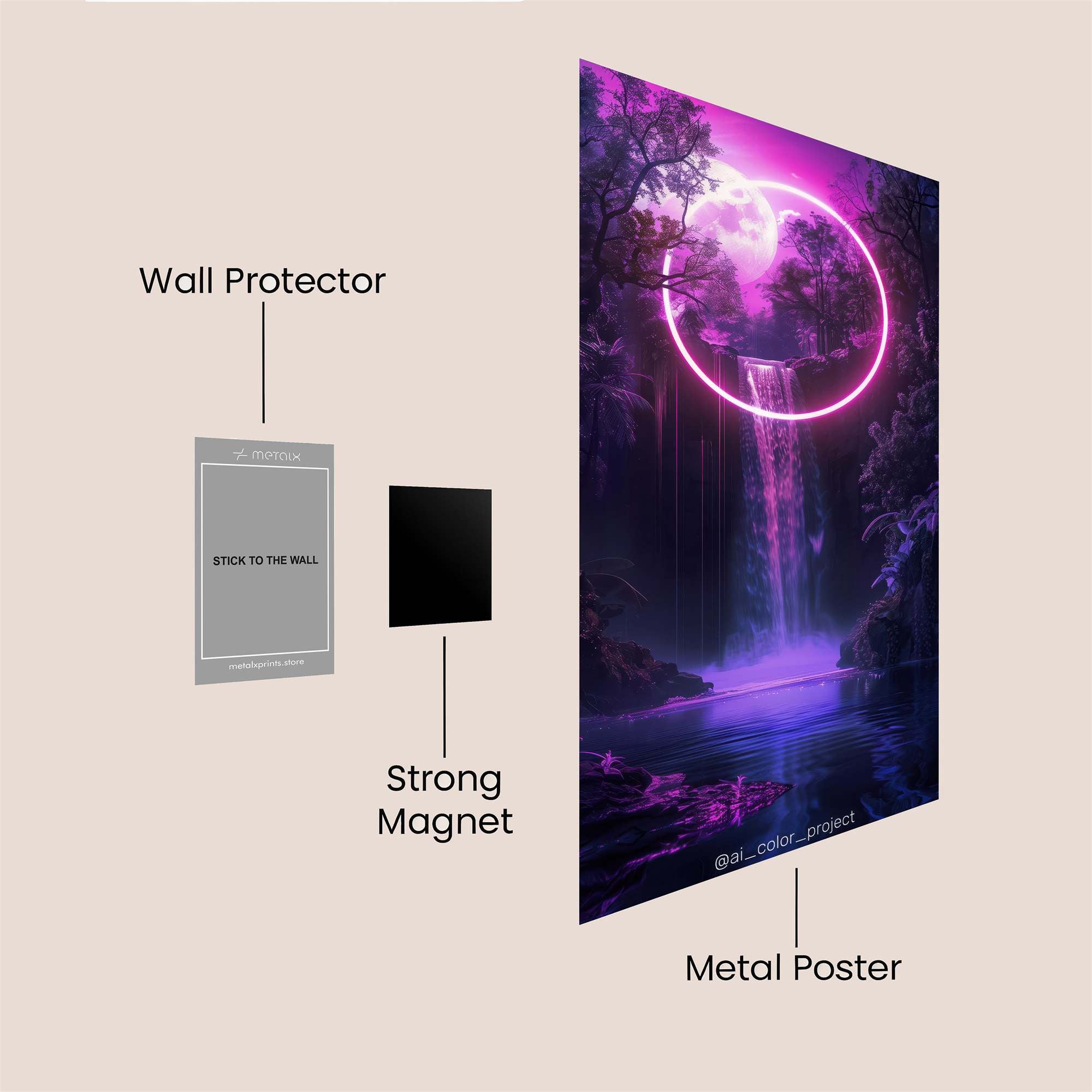 Mystic Blaze Safe Wall Magnetic / M