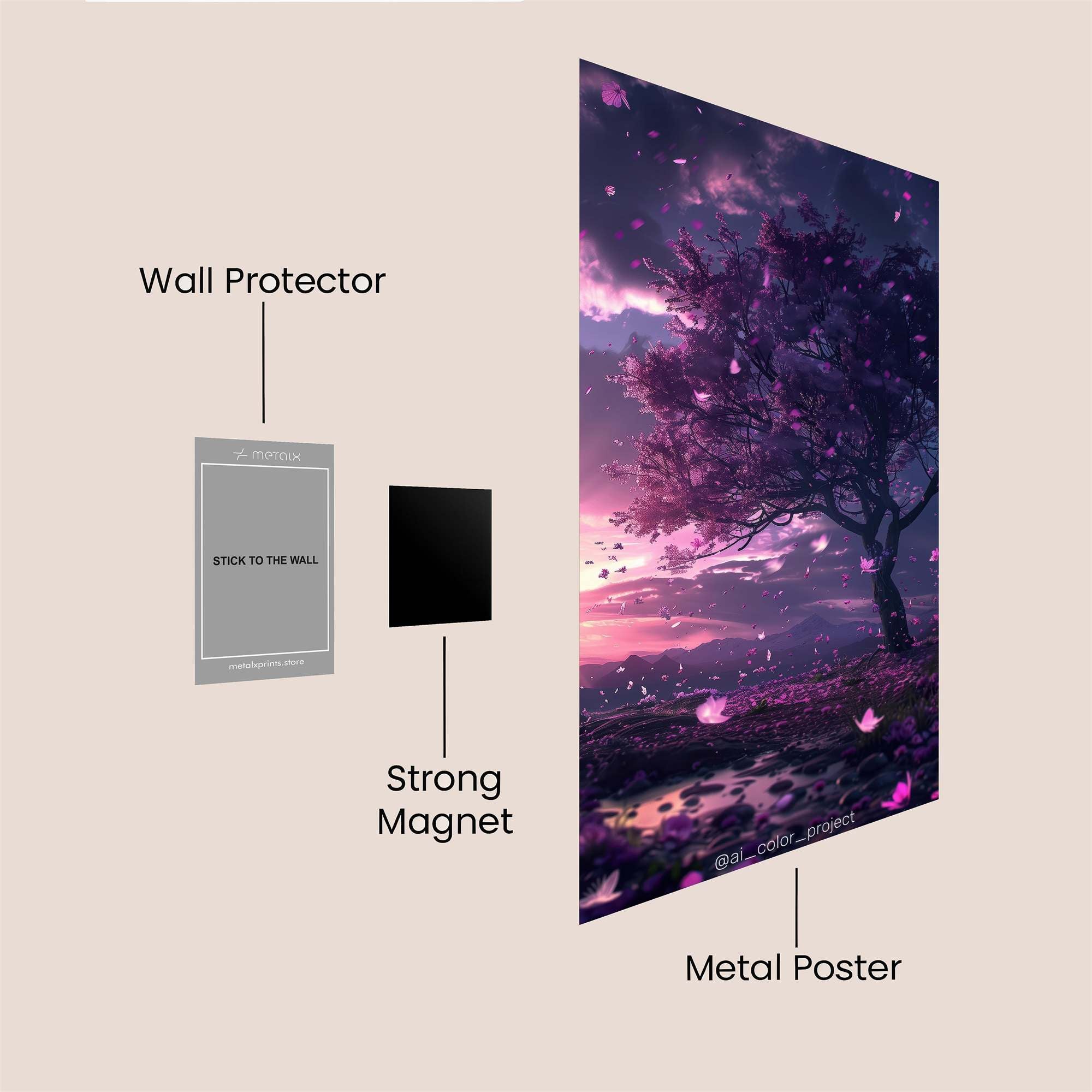 Unicorn Radiant Safe Wall Magnetic / M