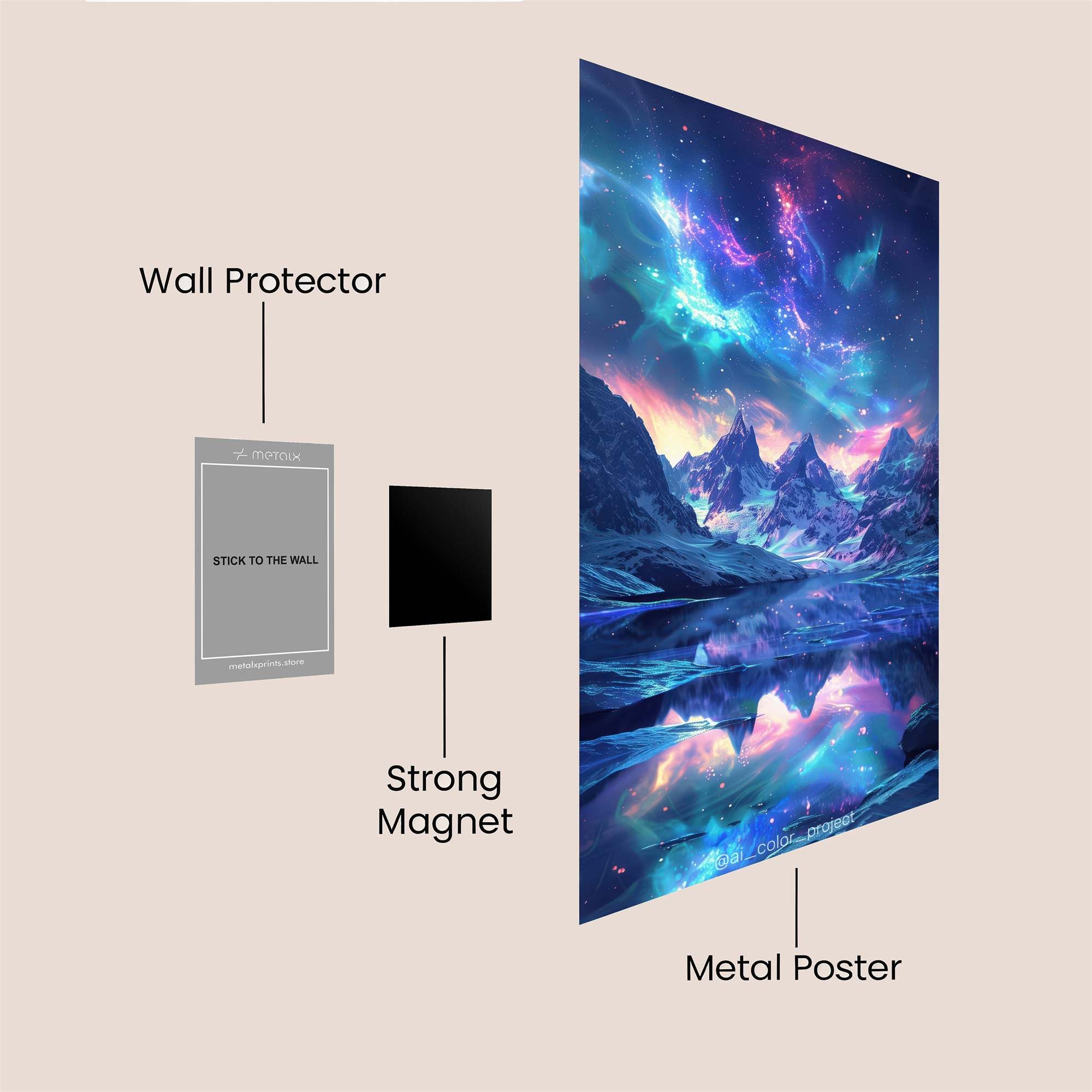 Love Radiant Safe Wall Magnetic / M