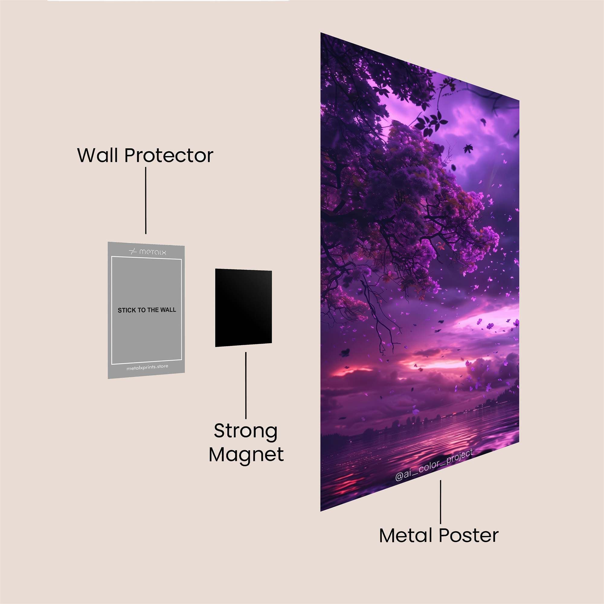 Wolves Harmony Safe Wall Magnetic / M