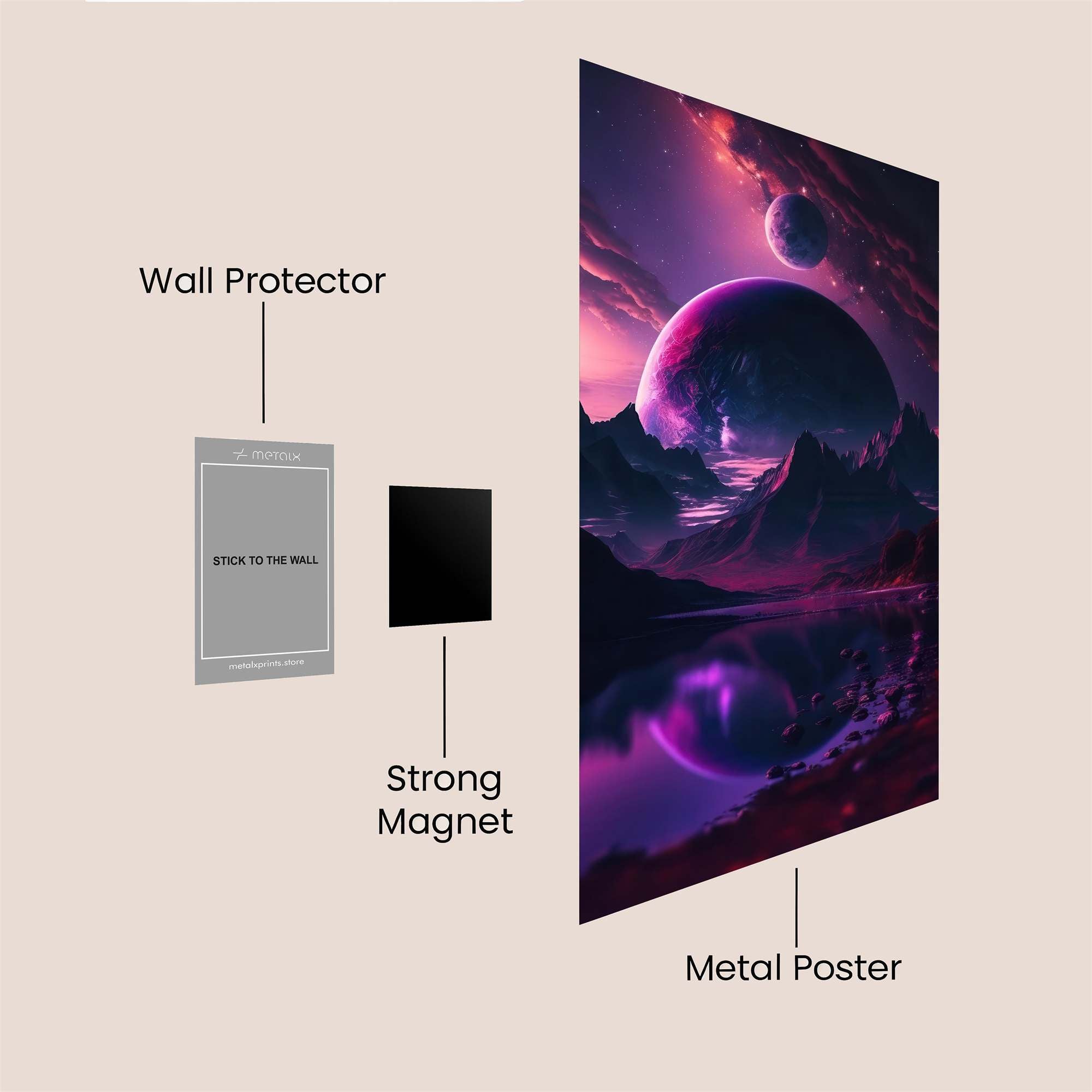 Feline Serenity Safe Wall Magnetic / M