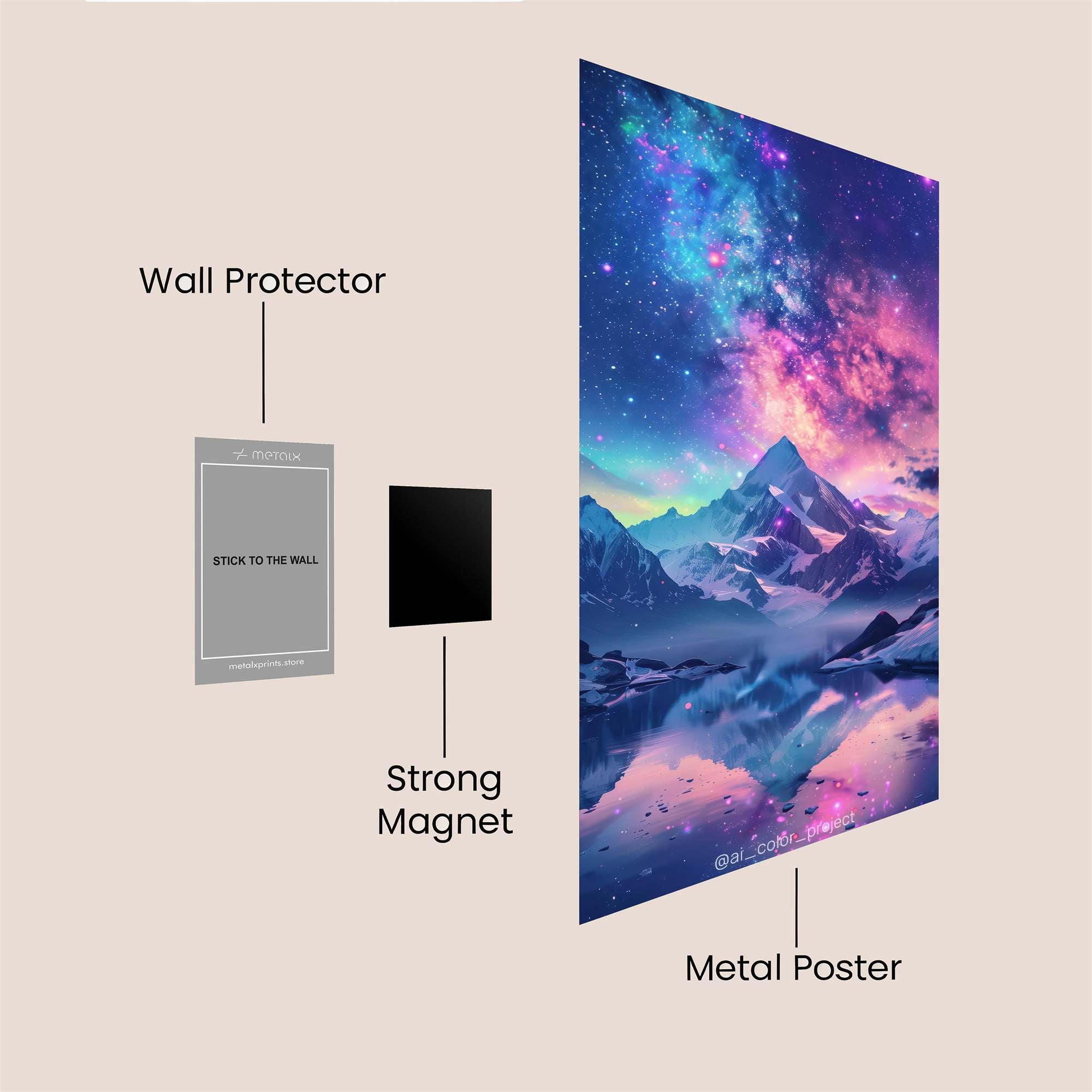 Shiva Ignites Safe Wall Magnetic / M