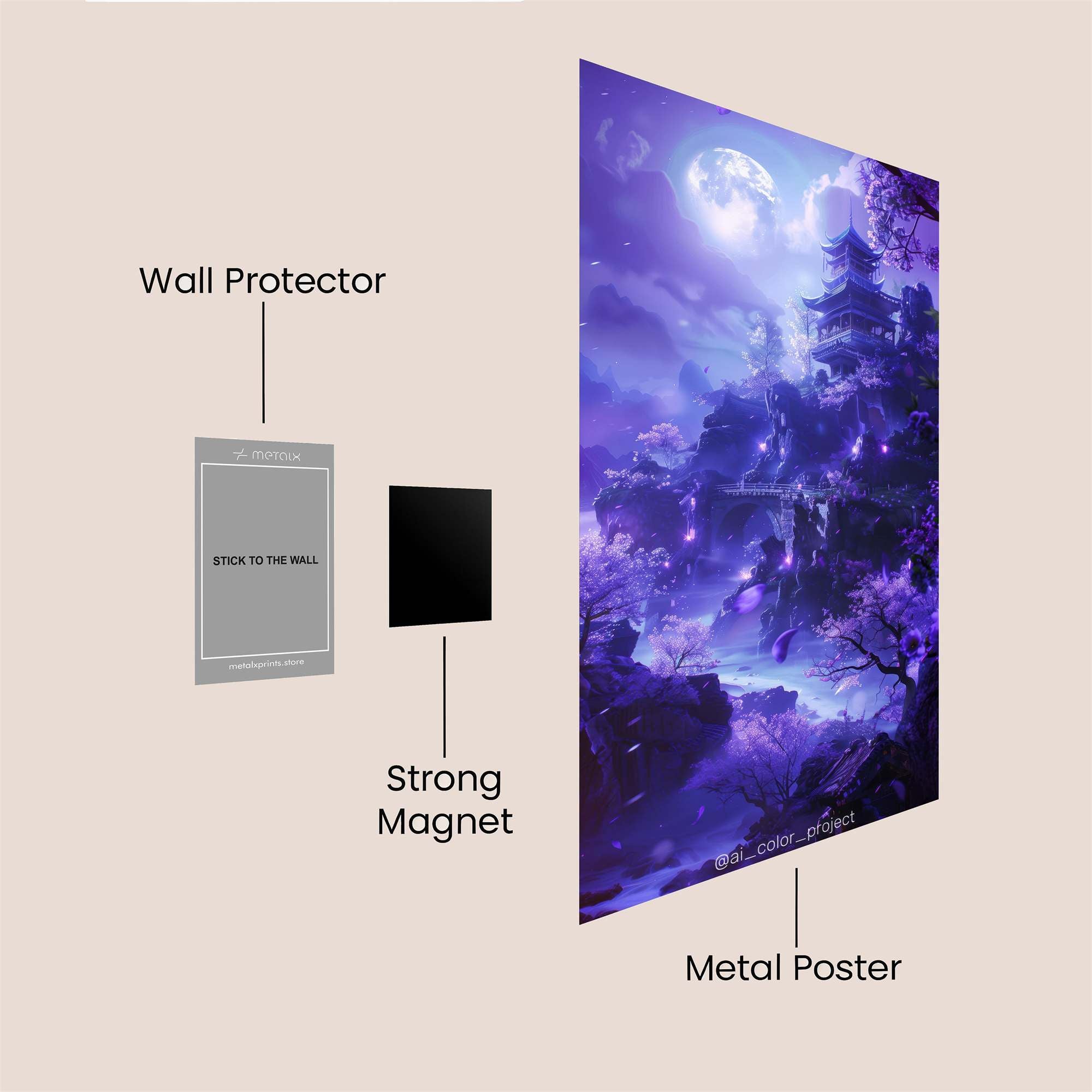 Tiger Serenity Safe Wall Magnetic / M