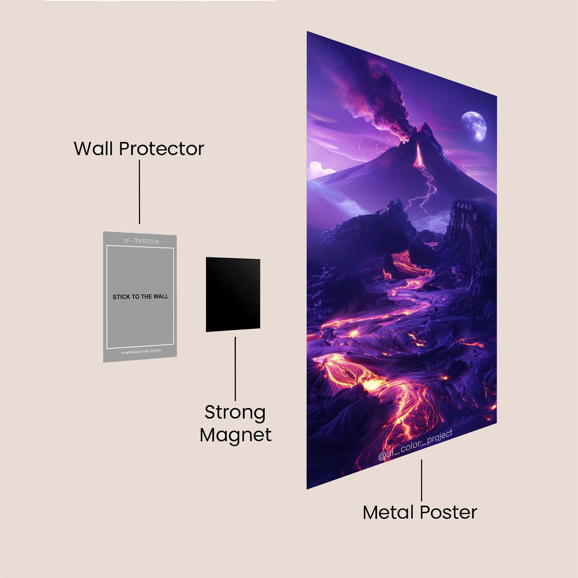 Zeus Duality Safe Wall Magnetic / M