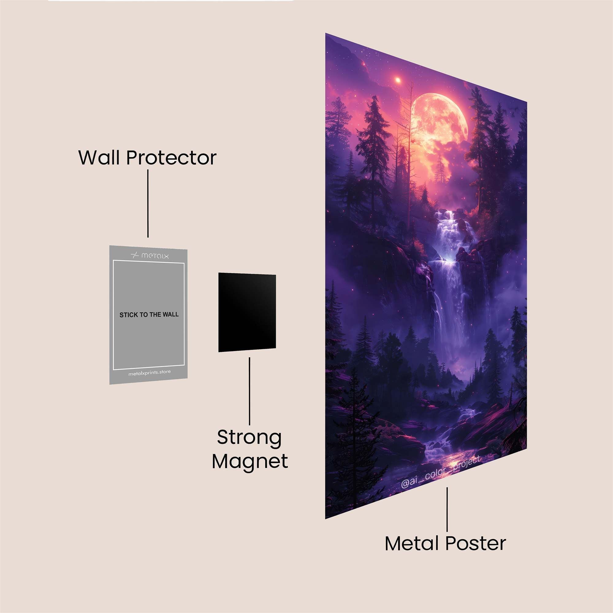 Cosmic Serenity Safe Wall Magnetic / M
