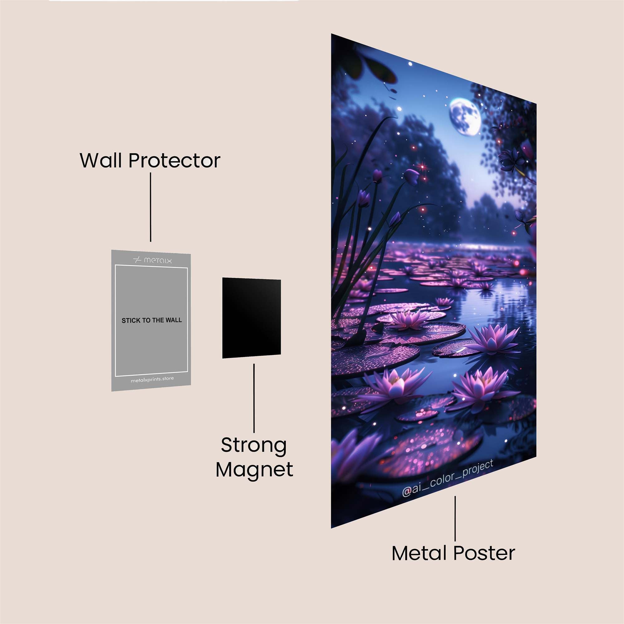Queen Radiant Safe Wall Magnetic / M