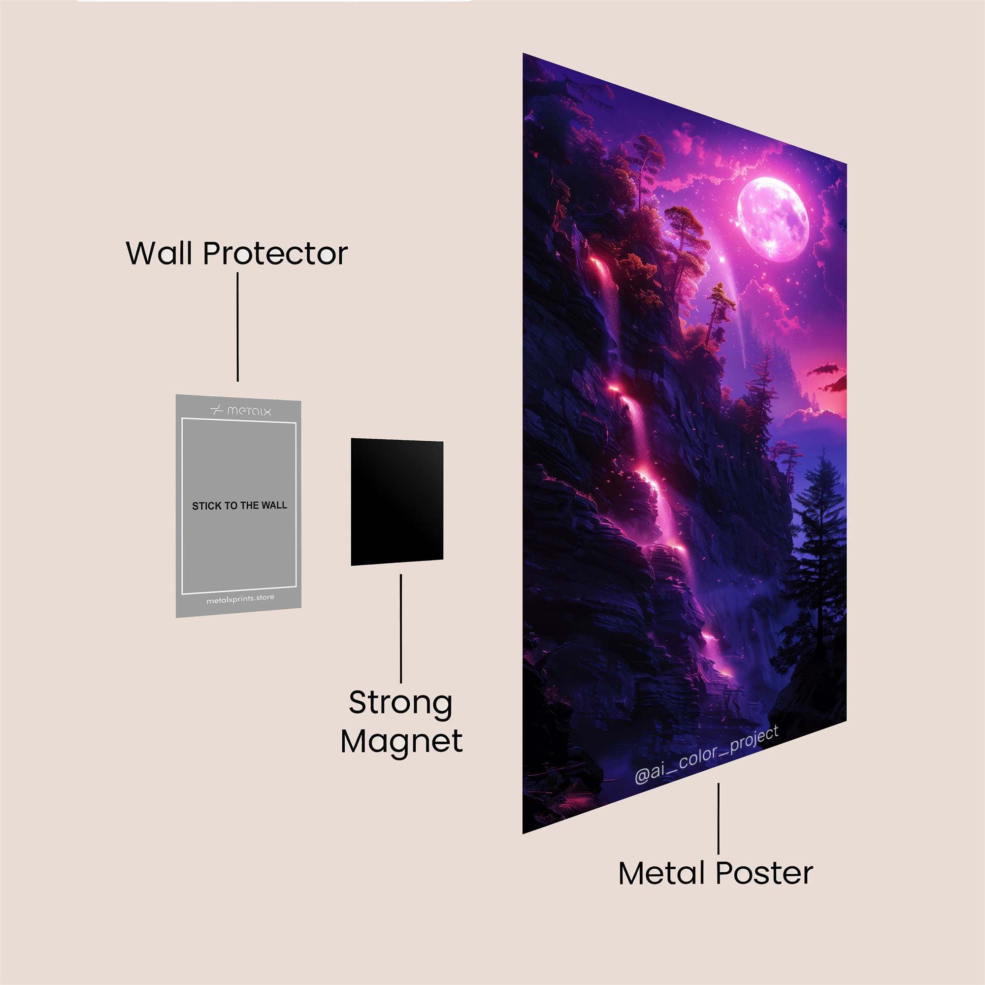 Stag Serenity Safe Wall Magnetic / M
