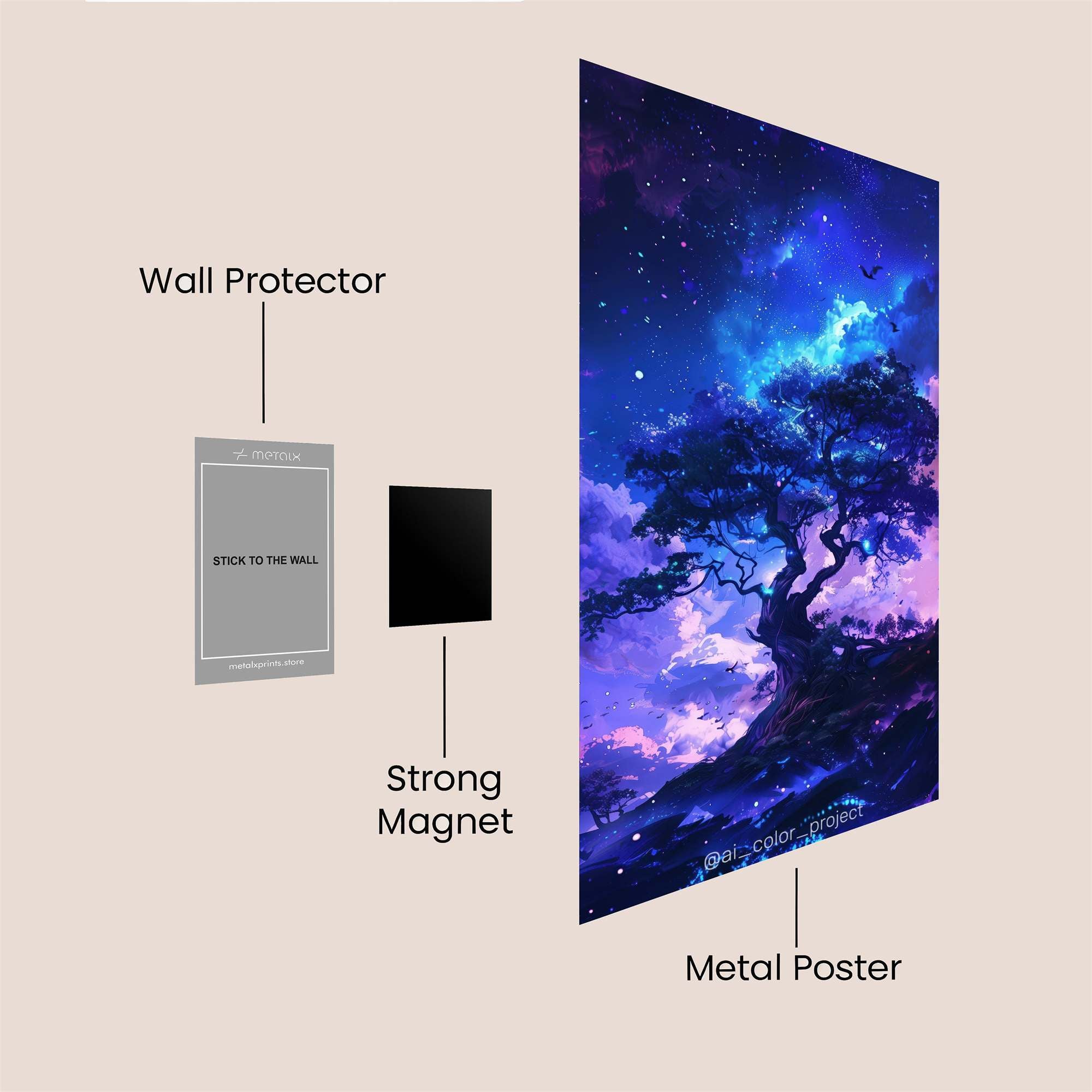Lion Nebula Safe Wall Magnetic / M