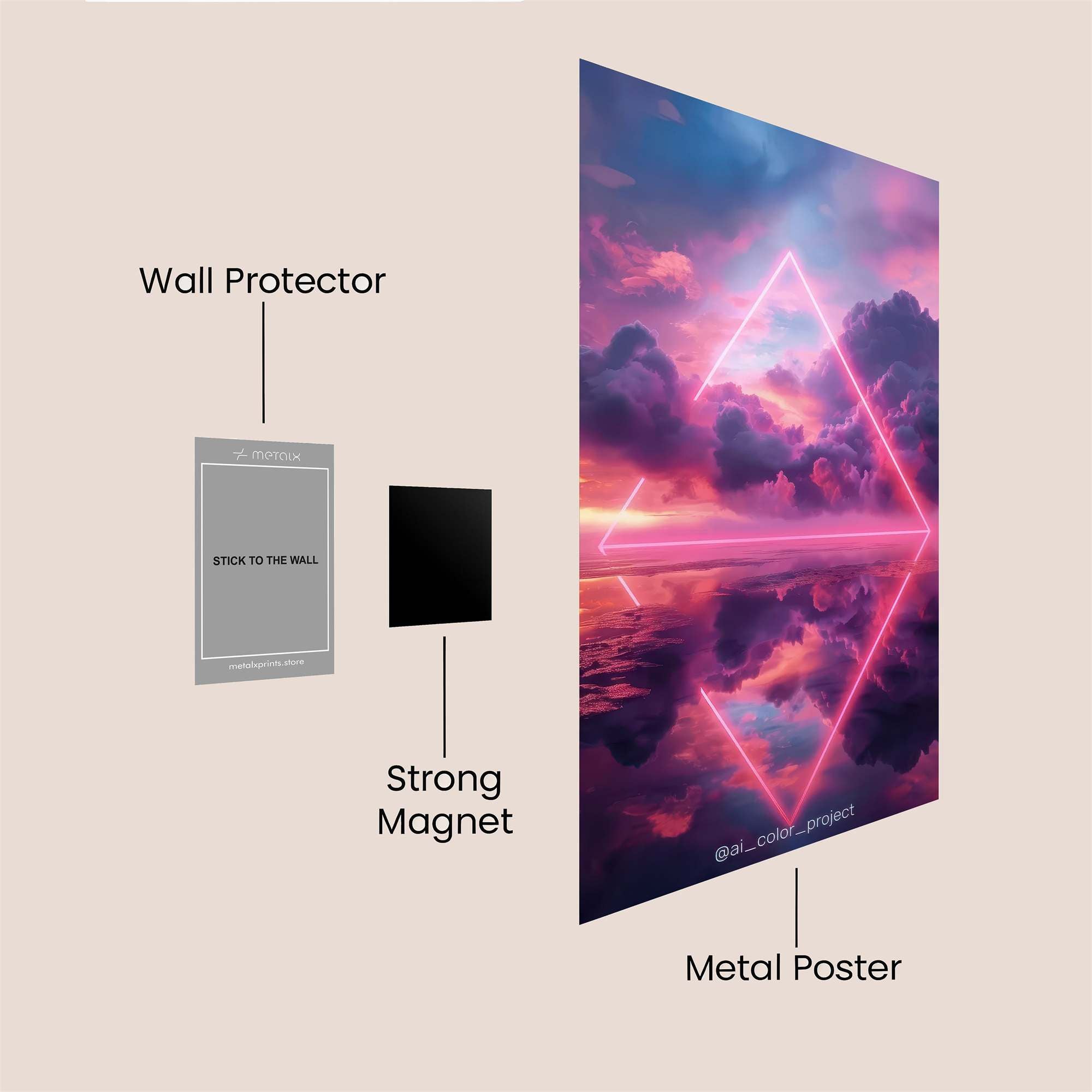Cosmic Owl Safe Wall Magnetic / M