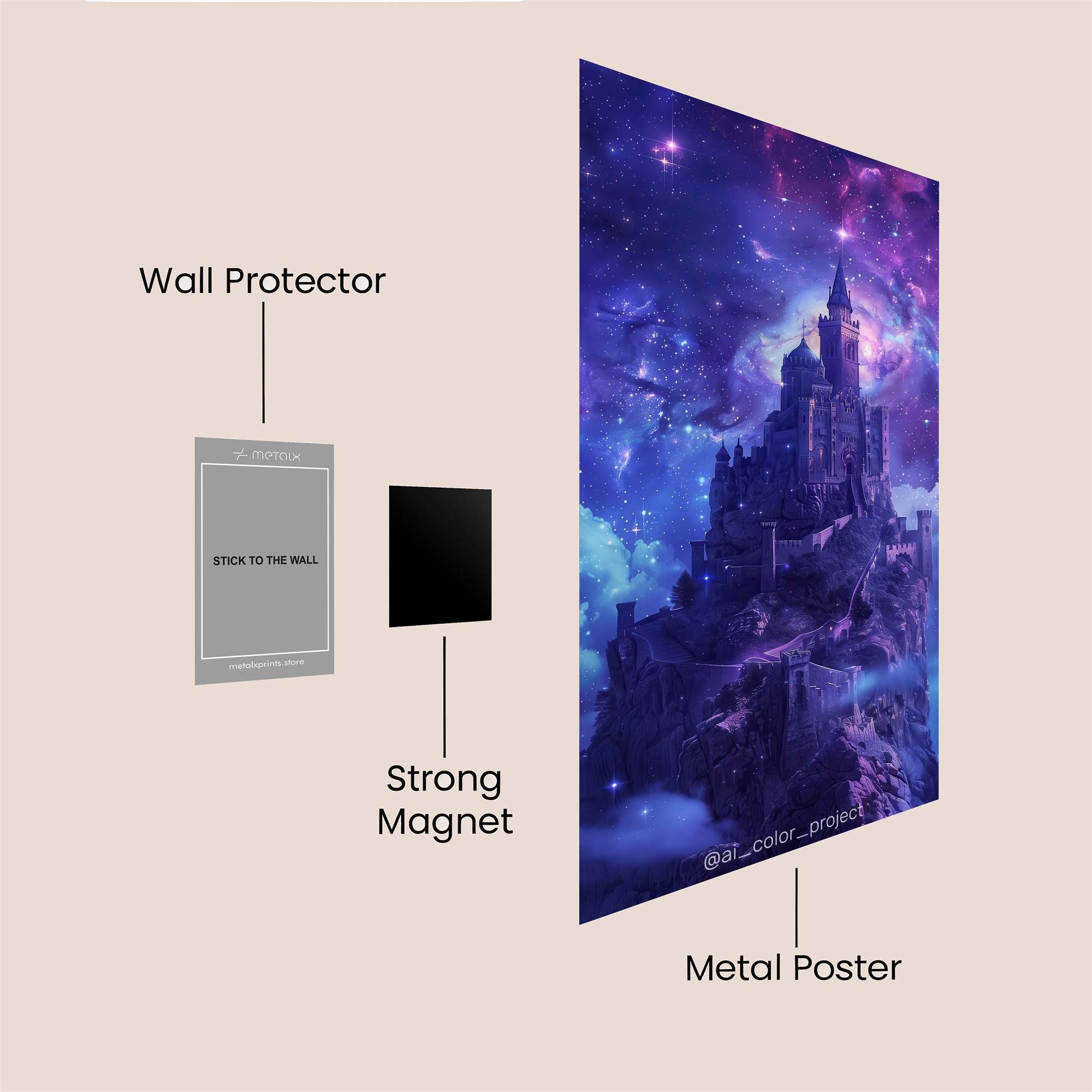 Panda Warrior Safe Wall Magnetic / M