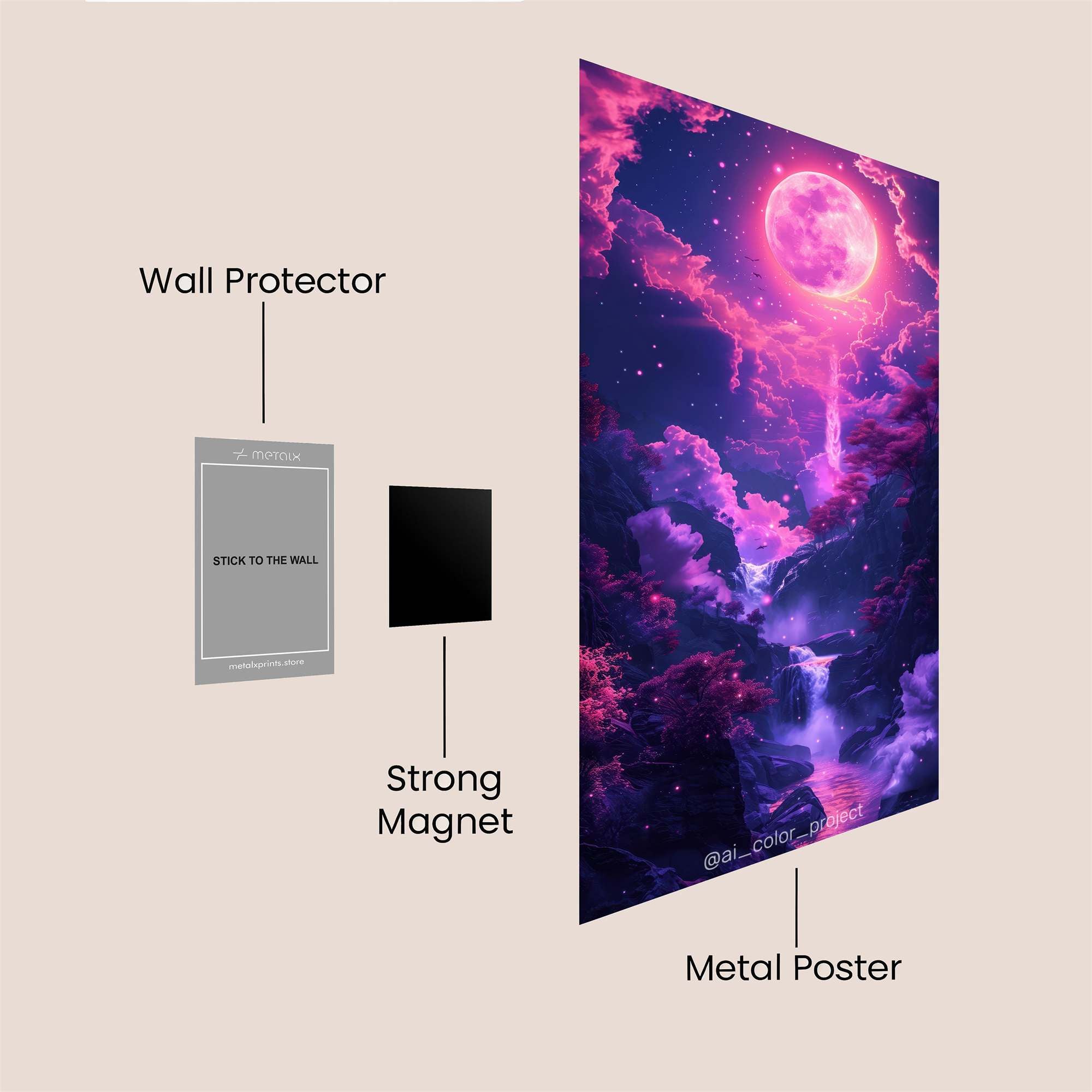 Cosmic Sushi Safe Wall Magnetic / M