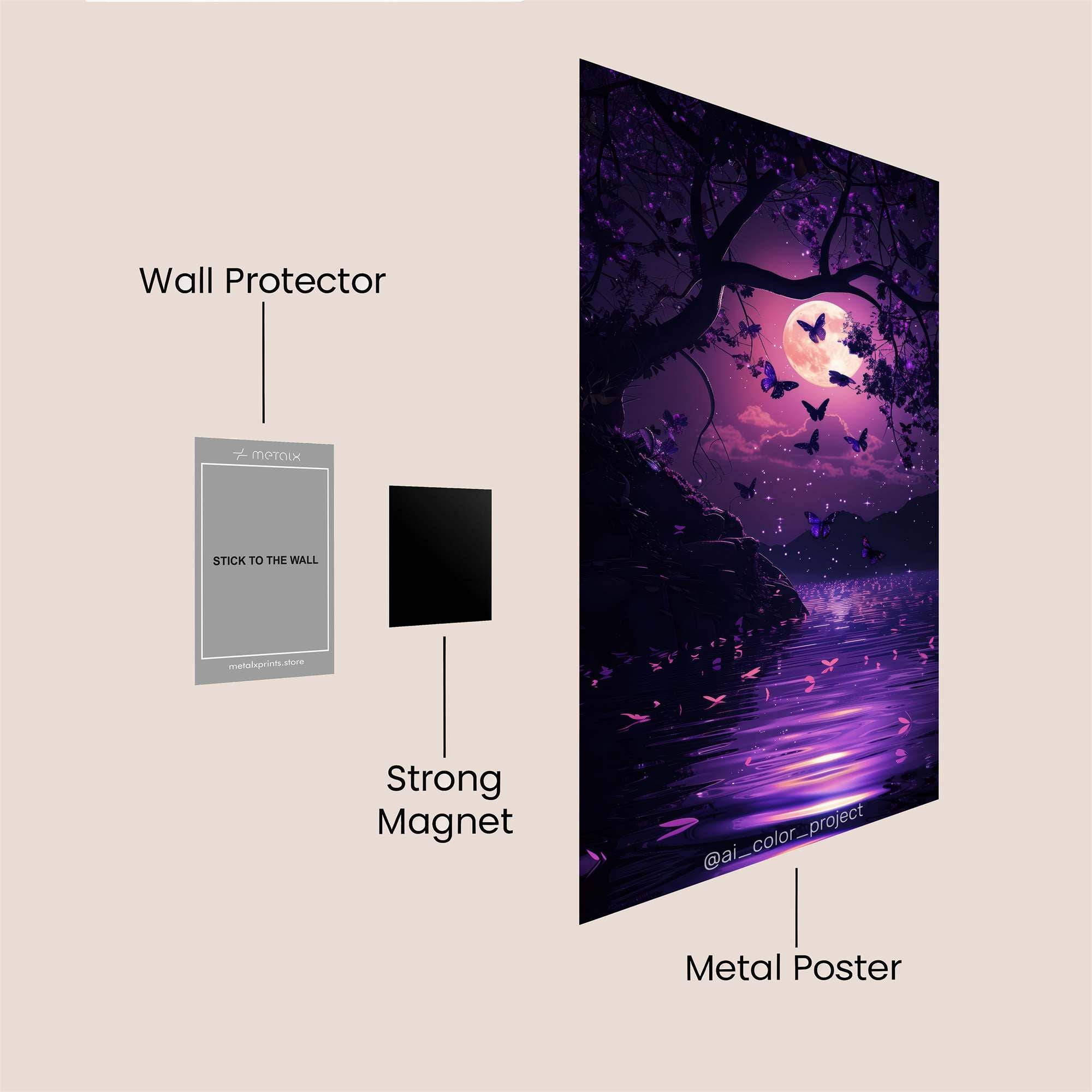 Butterfly Enchantment Safe Wall Magnetic / M
