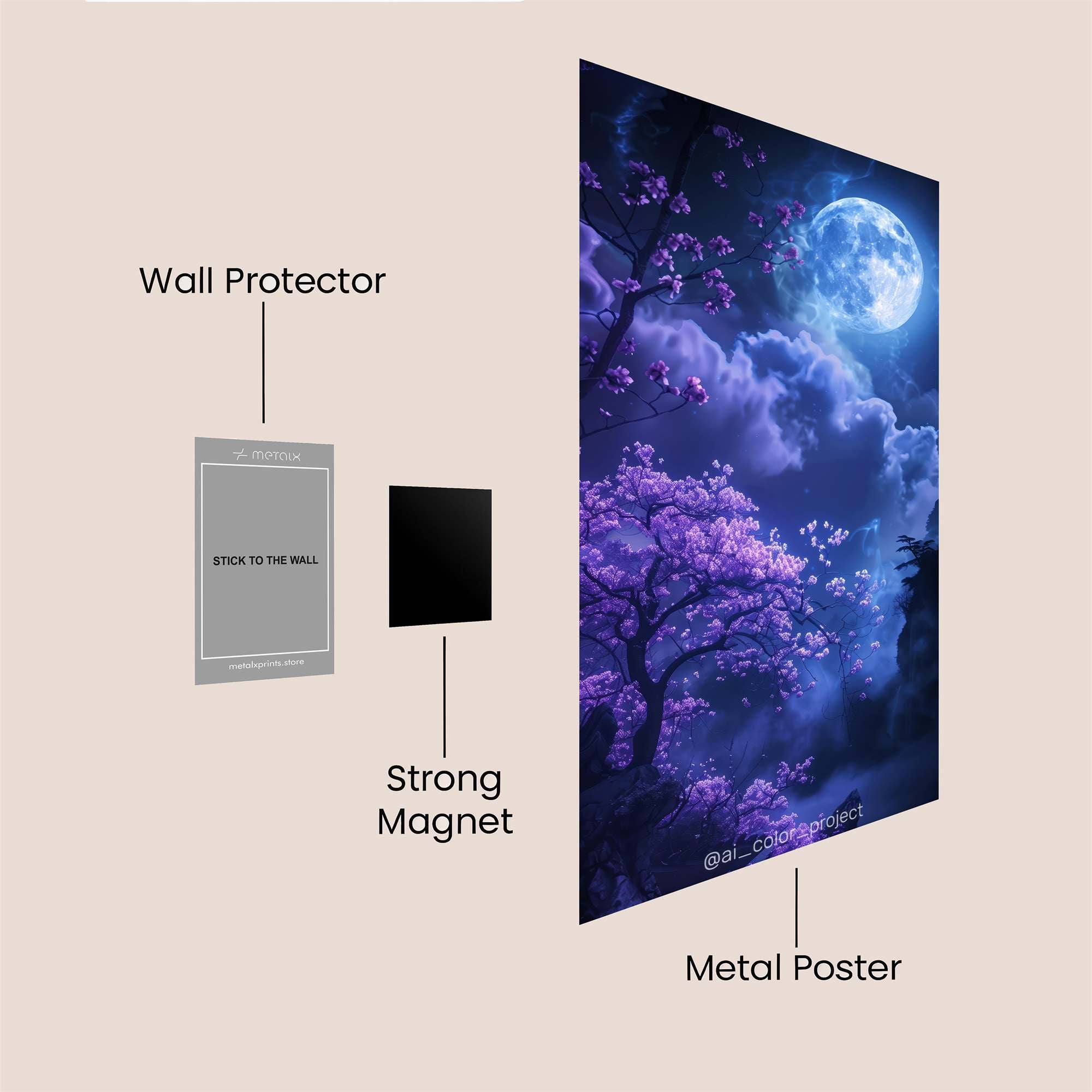 Phoenix Blaze Safe Wall Magnetic / M