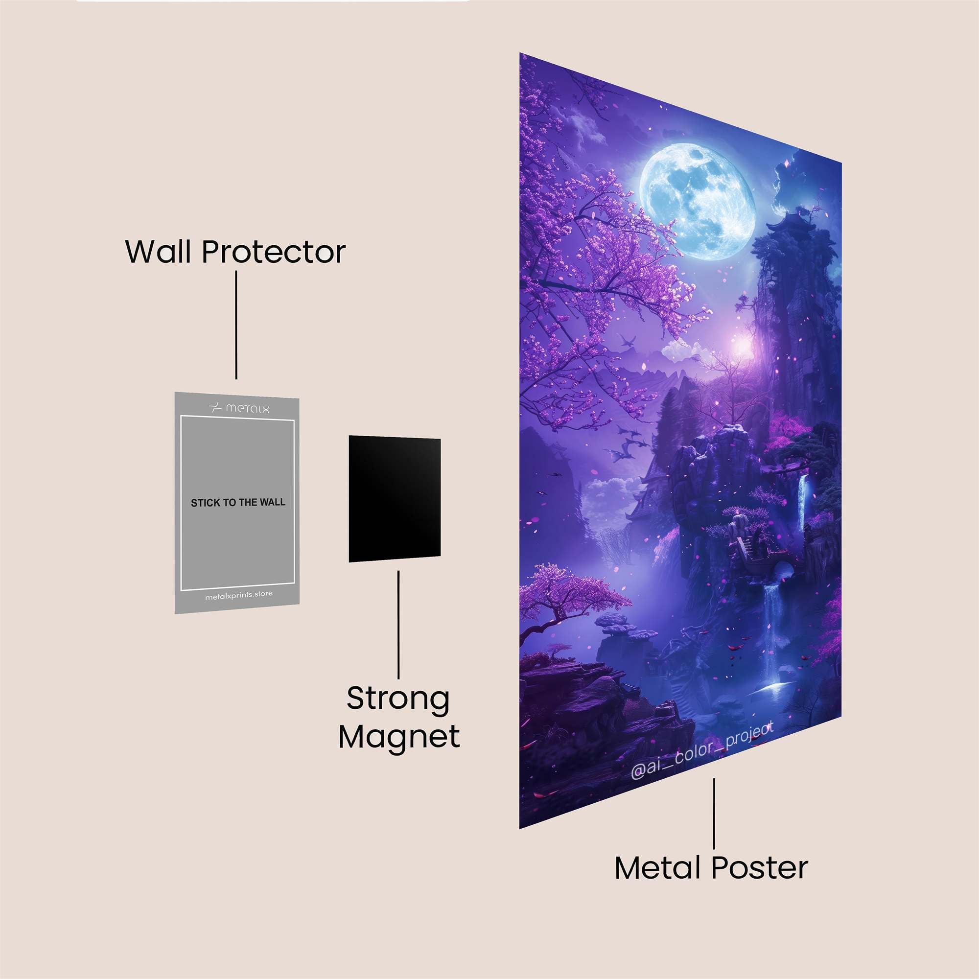 Cheetah Harmony Safe Wall Magnetic / M