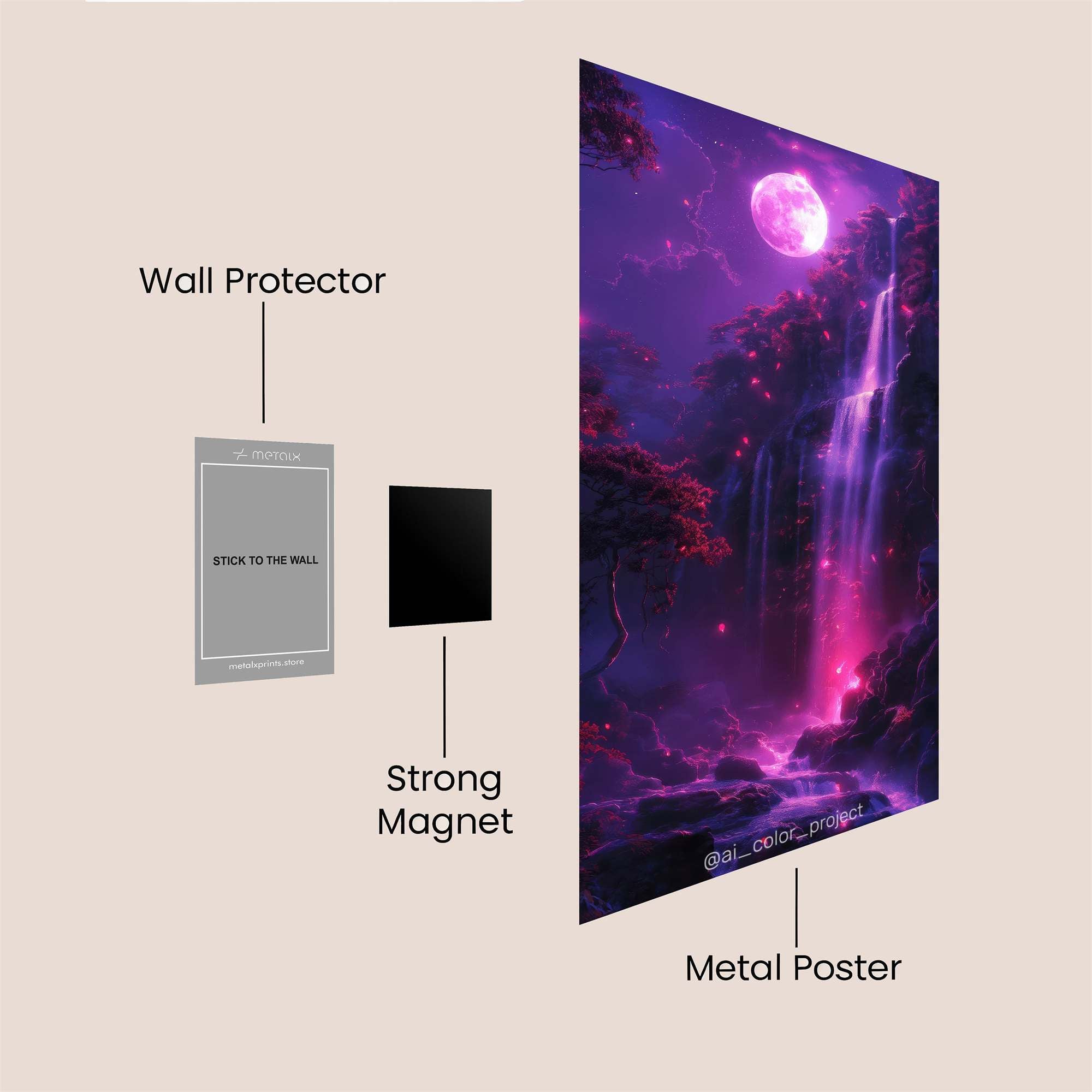 Tiger Radiant Safe Wall Magnetic / M