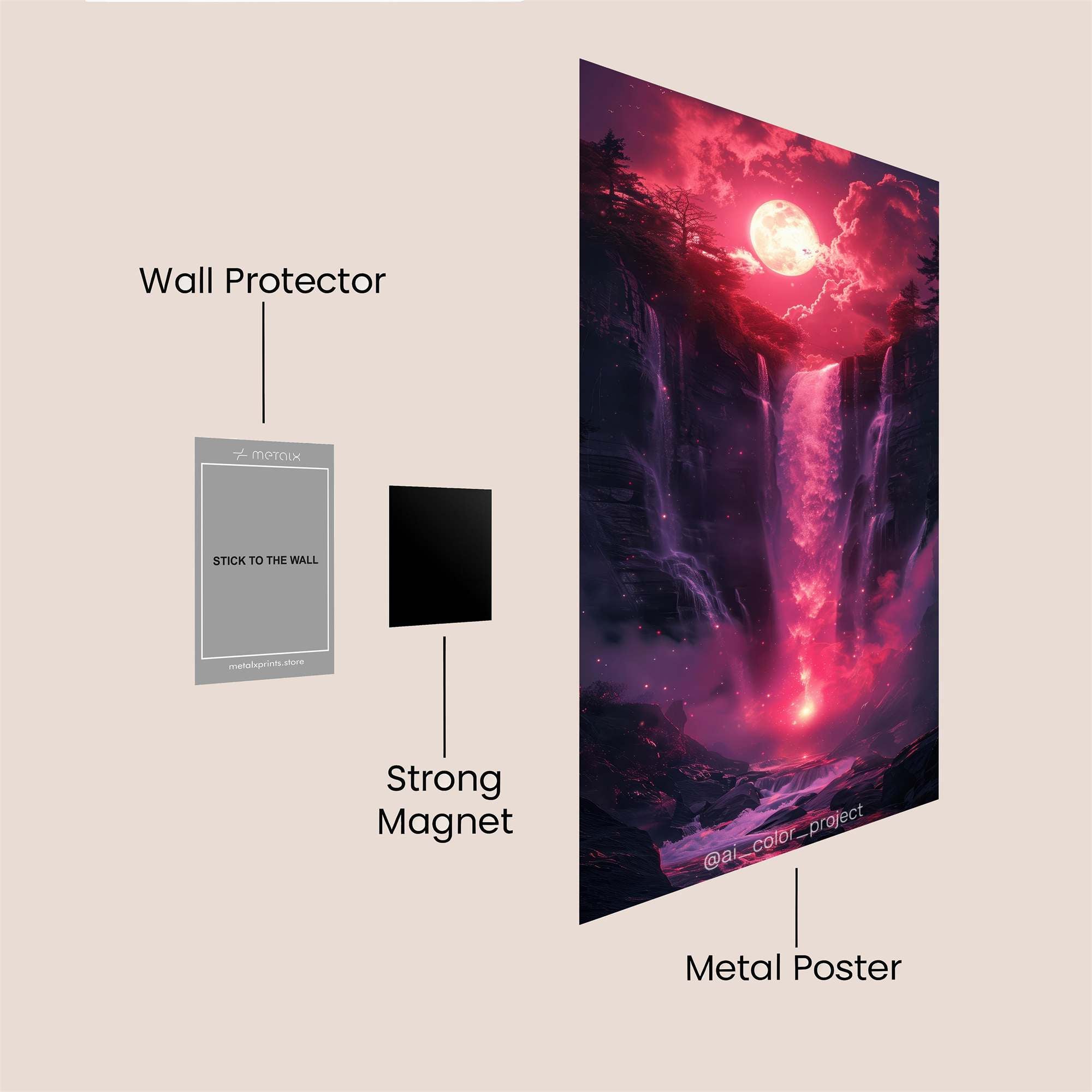 Golden Gaze Safe Wall Magnetic / M
