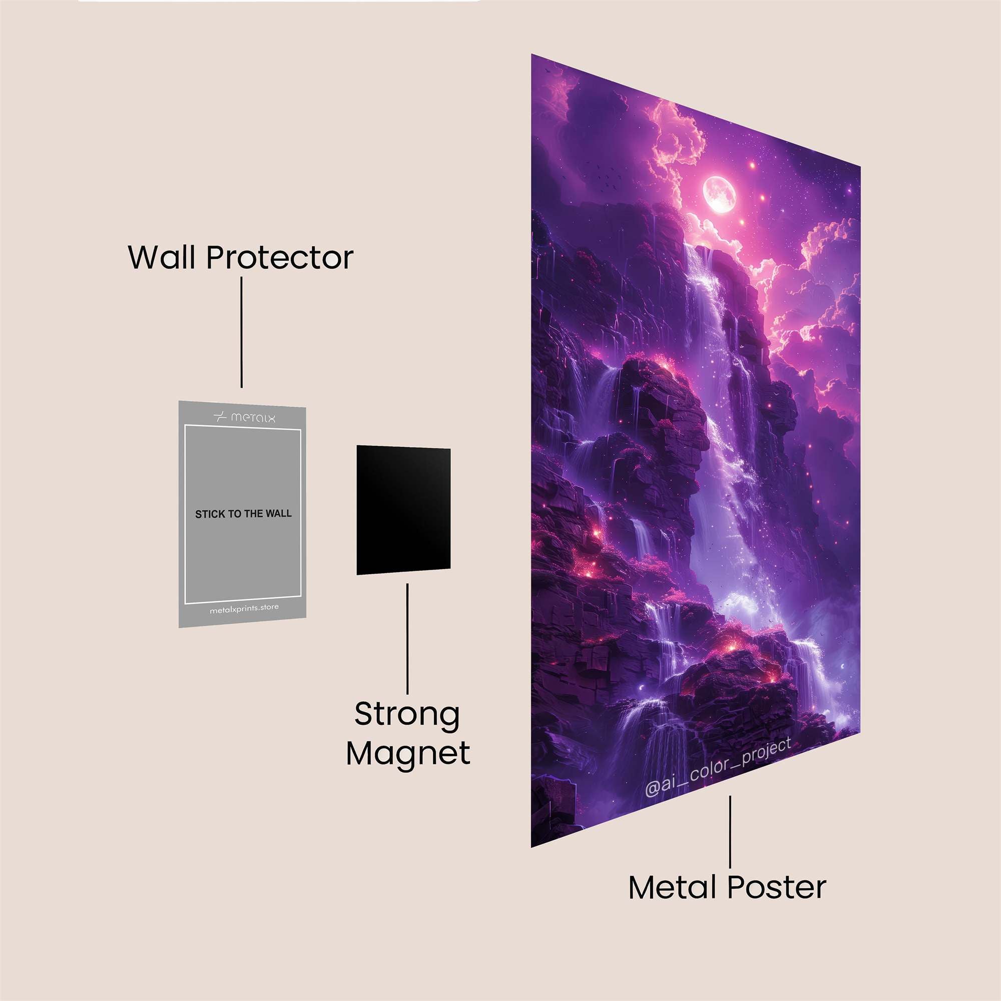 Fiery Knight Safe Wall Magnetic / M