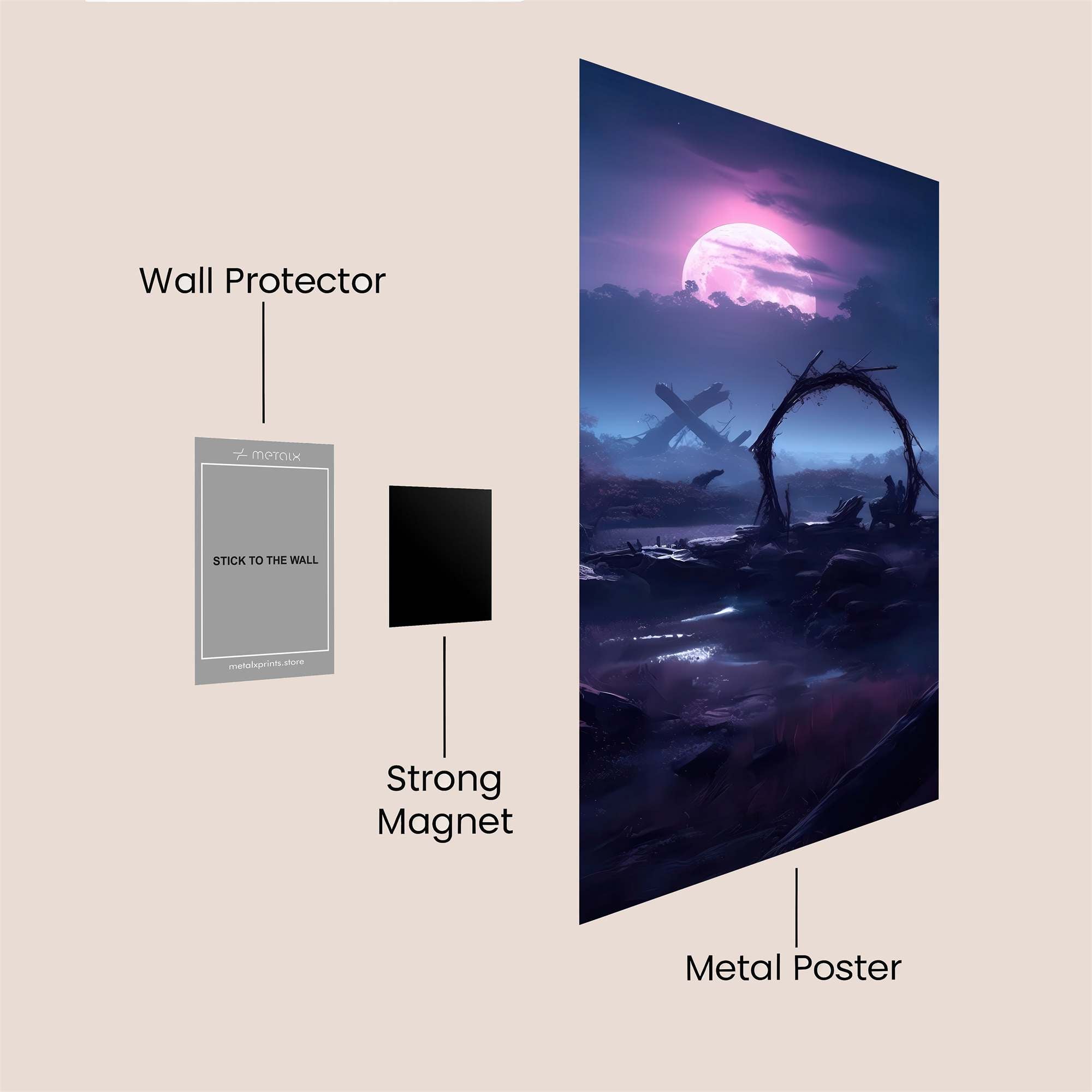 Samurai Serenity Safe Wall Magnetic / M