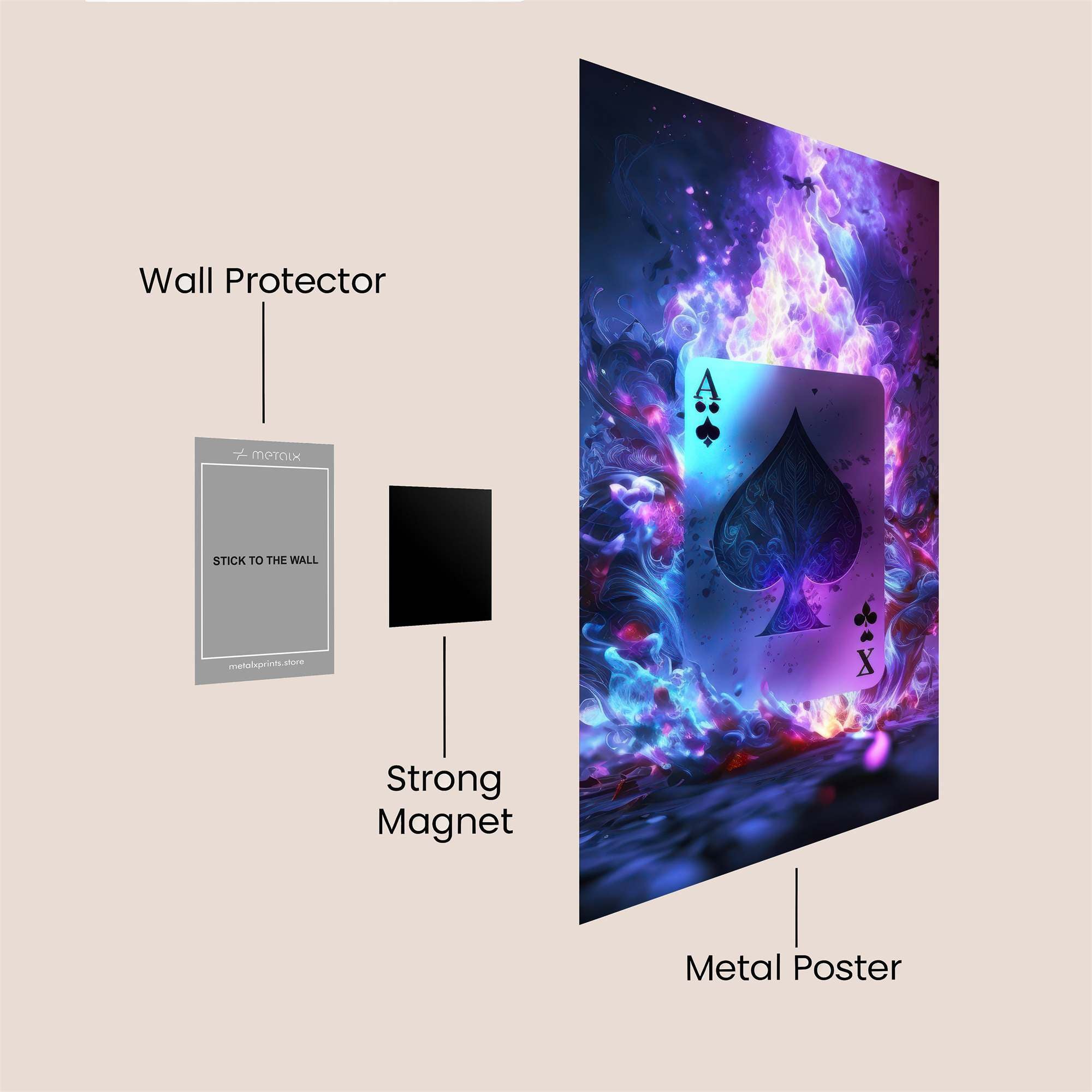 Panda Serenity Safe Wall Magnetic / M