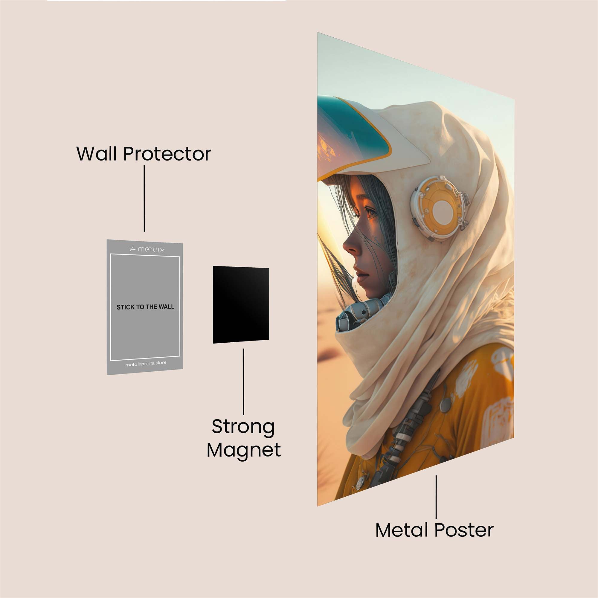 Desert Dream Safe Wall Magnetic / M