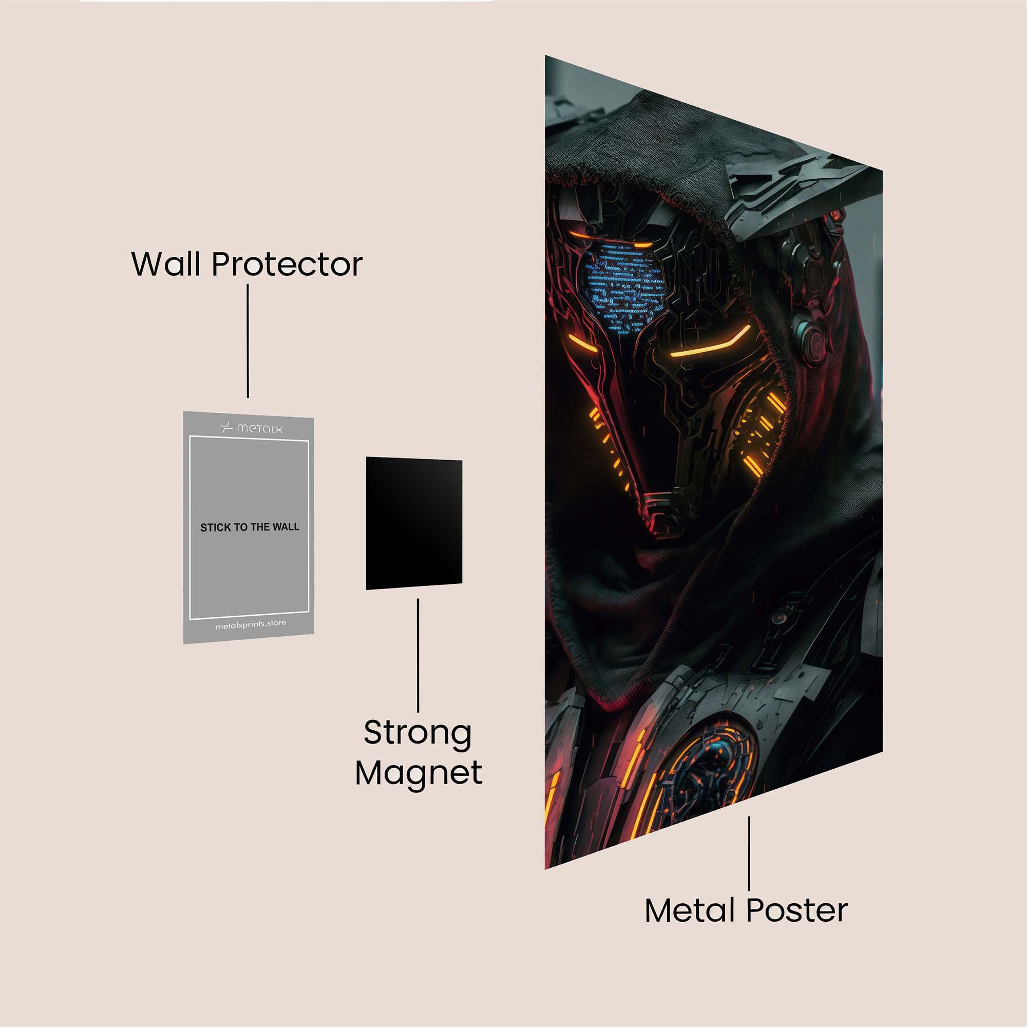 Cyber Mystic Safe Wall Magnetic / M