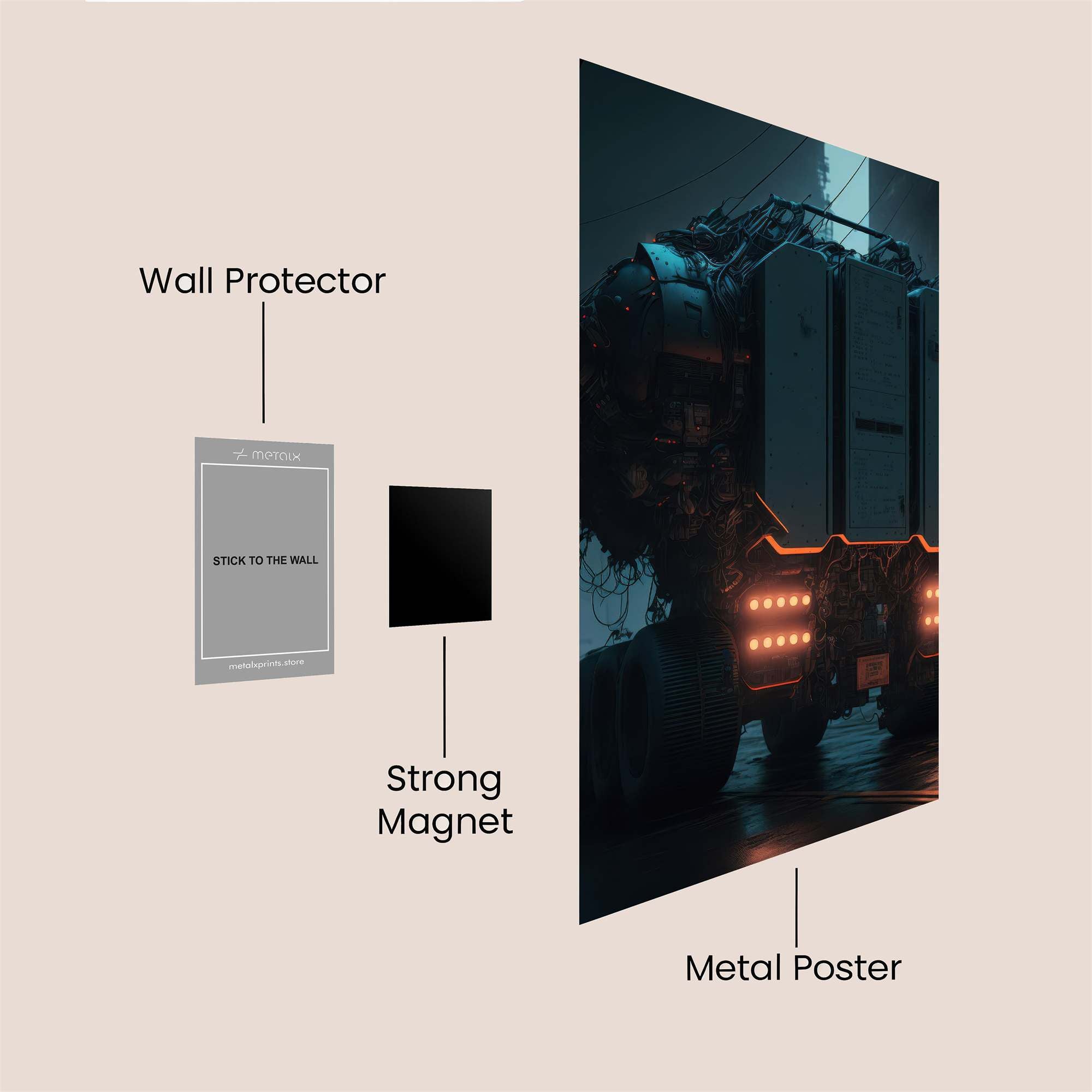 Cyber Hauler Safe Wall Magnetic / M