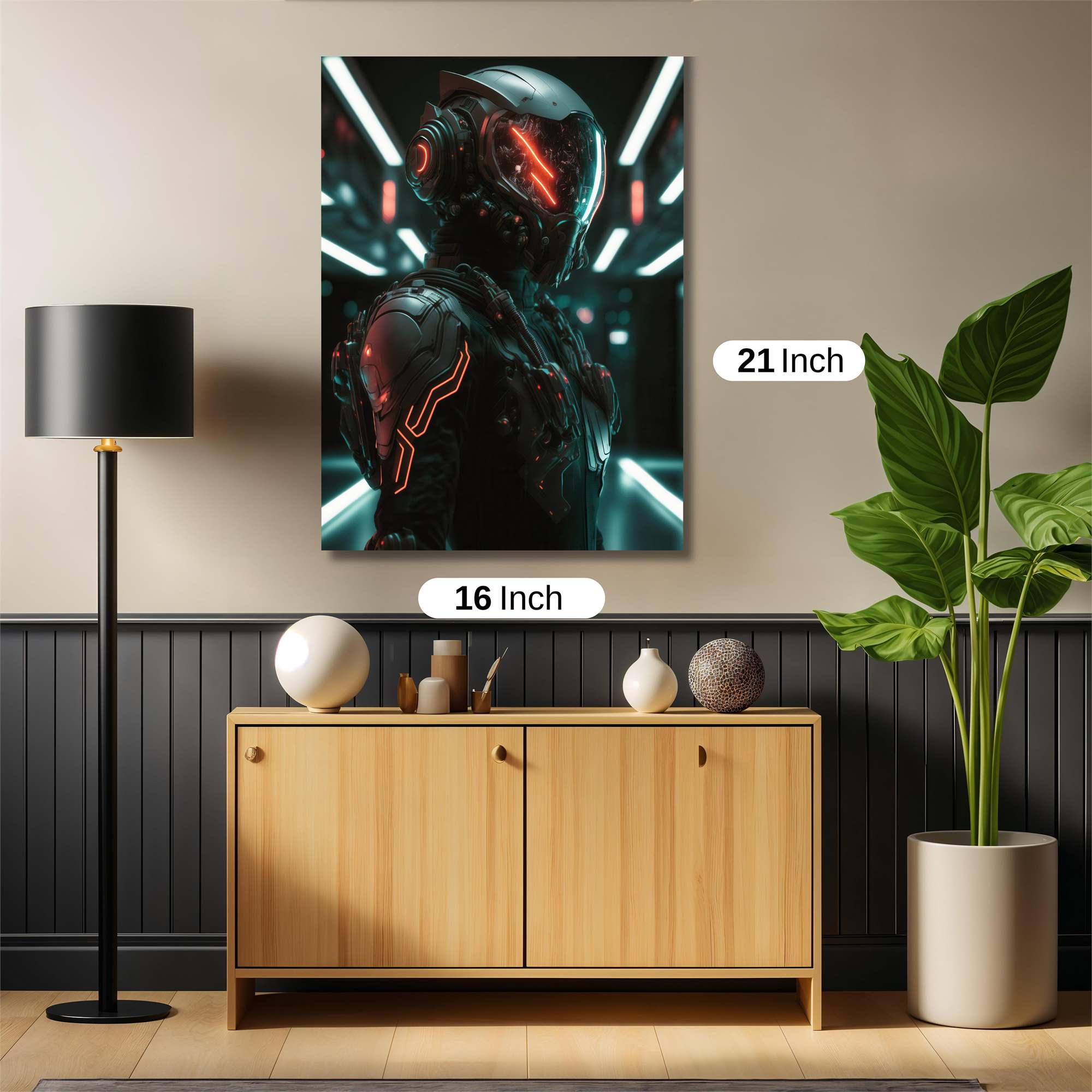 Neon Sentinel Safe Wall Magnetic / M