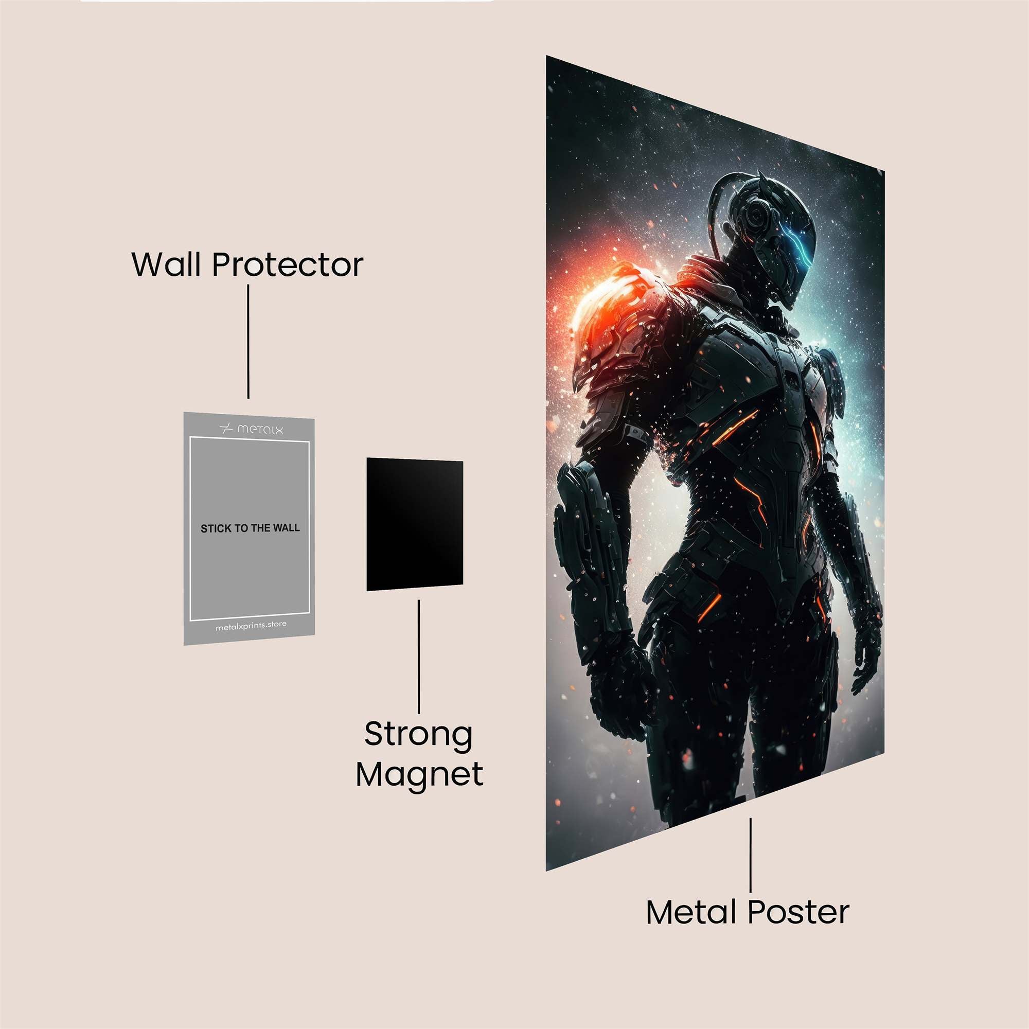 Samurai Serenity Safe Wall Magnetic / M
