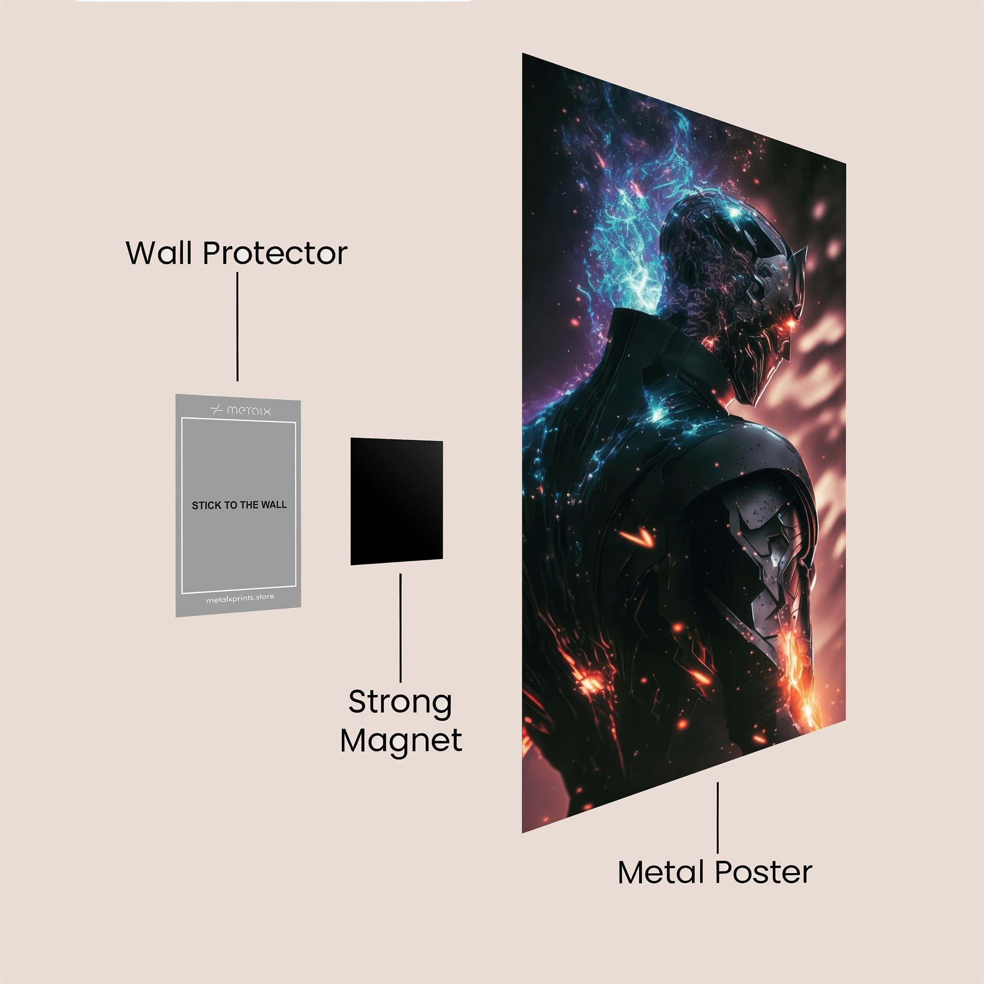 Eclipse Warrior Safe Wall Magnetic / M