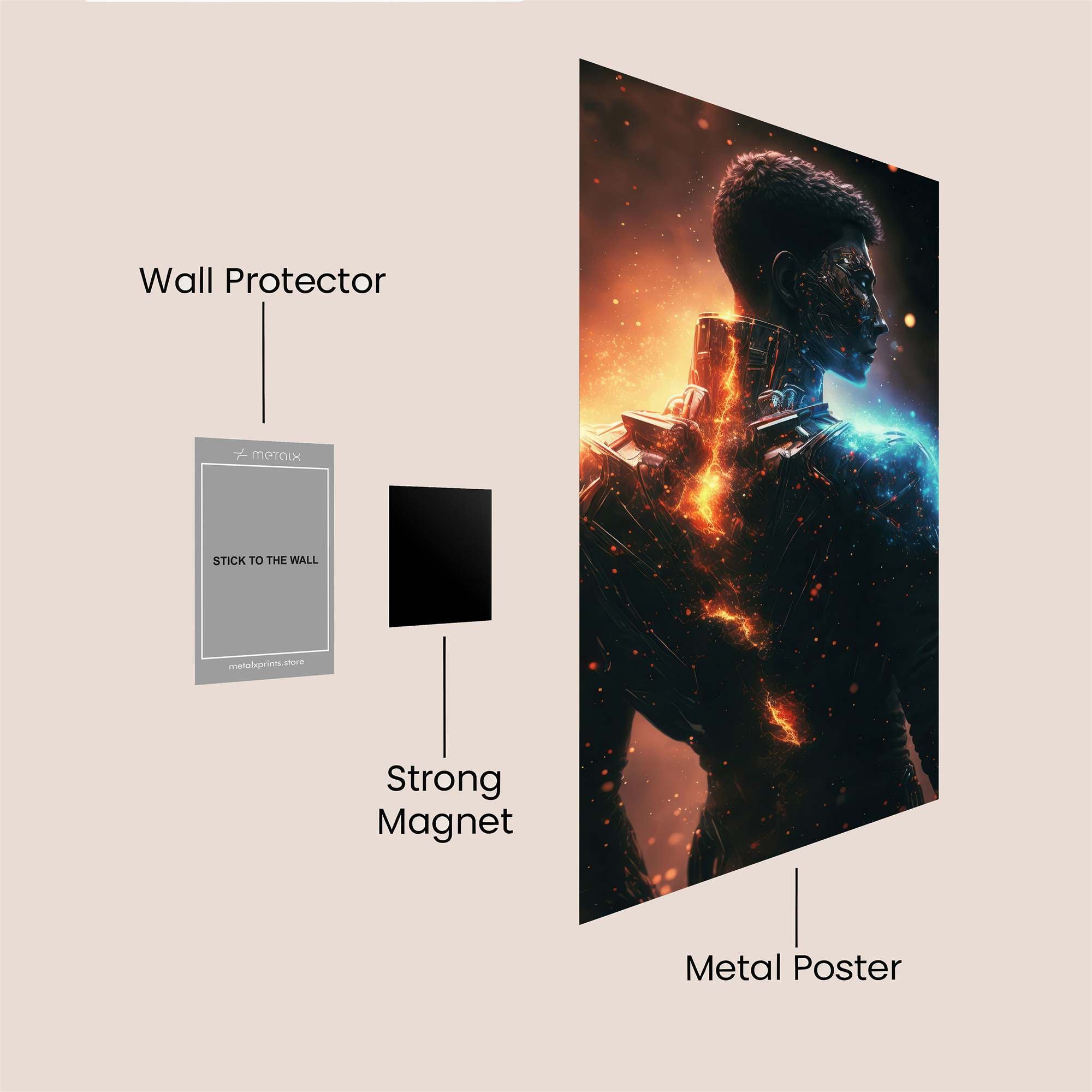 EmberSoul Safe Wall Magnetic / M