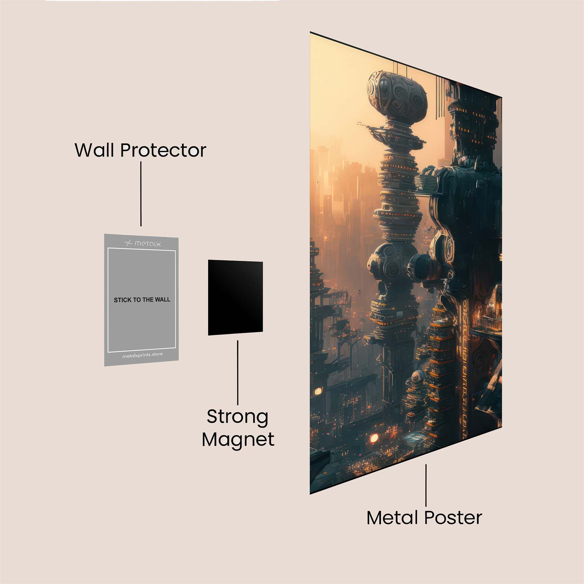 Medieval Serenity Safe Wall Magnetic / M