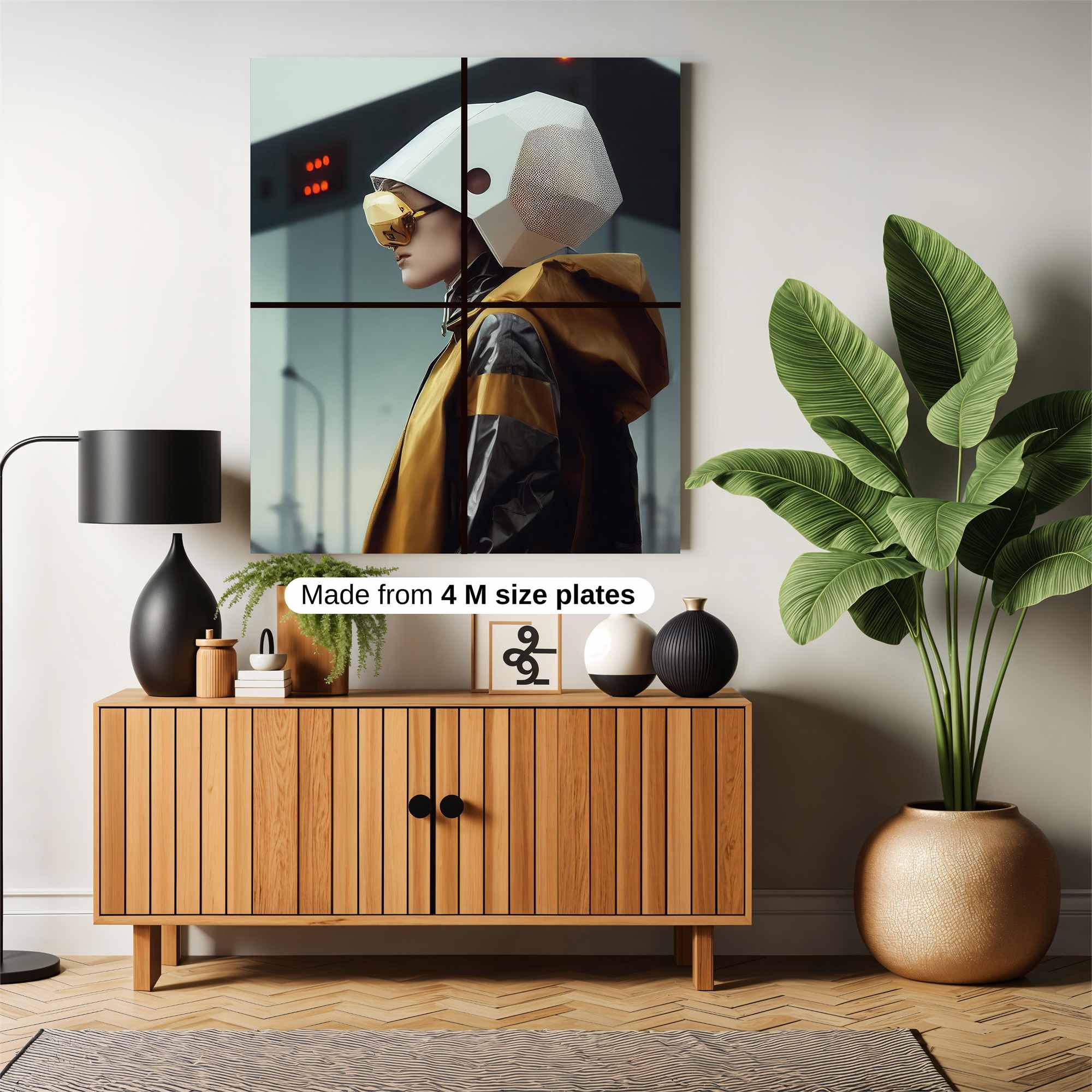 Futuristic Serenity Safe Wall Magnetic / M