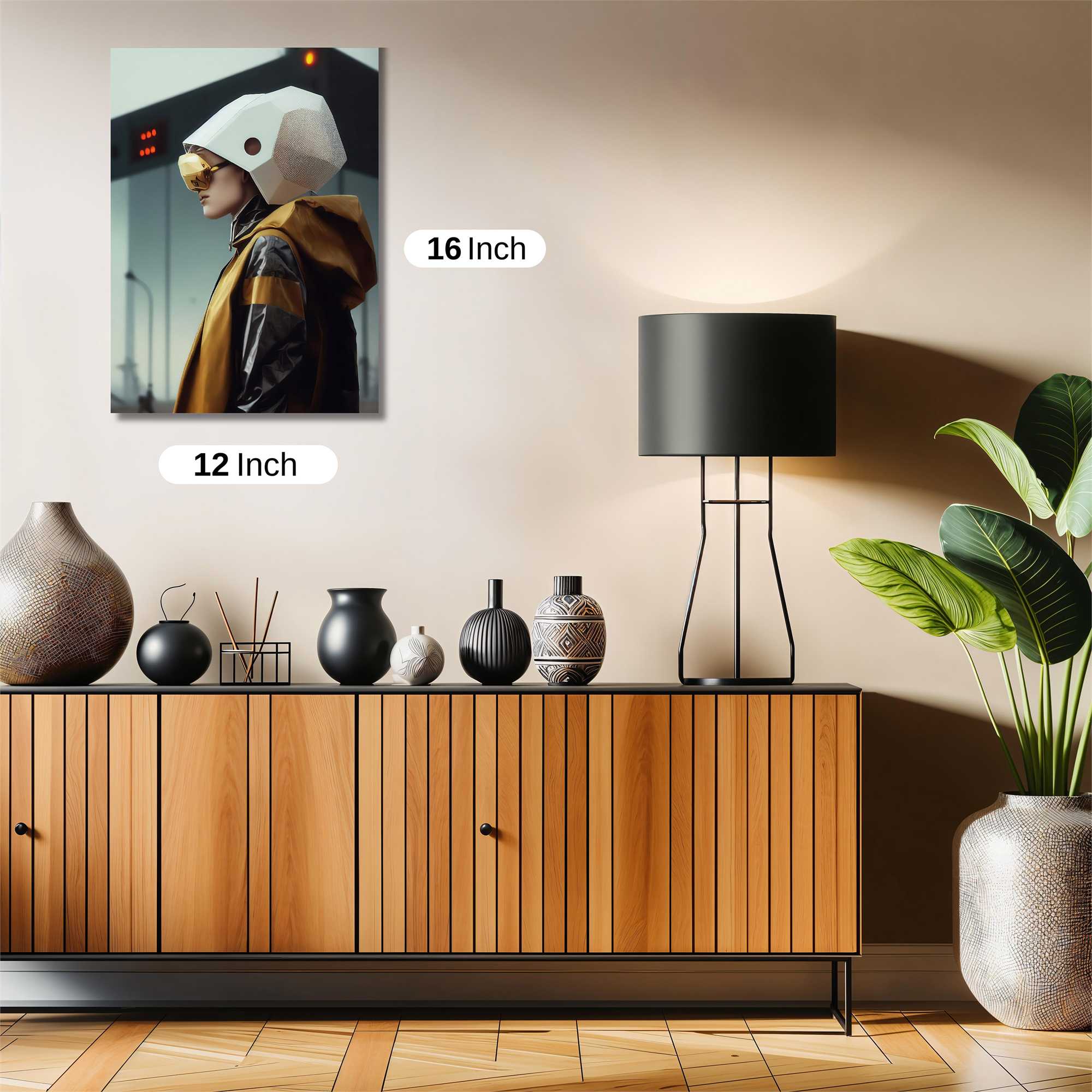 Futuristic Serenity Safe Wall Magnetic / M